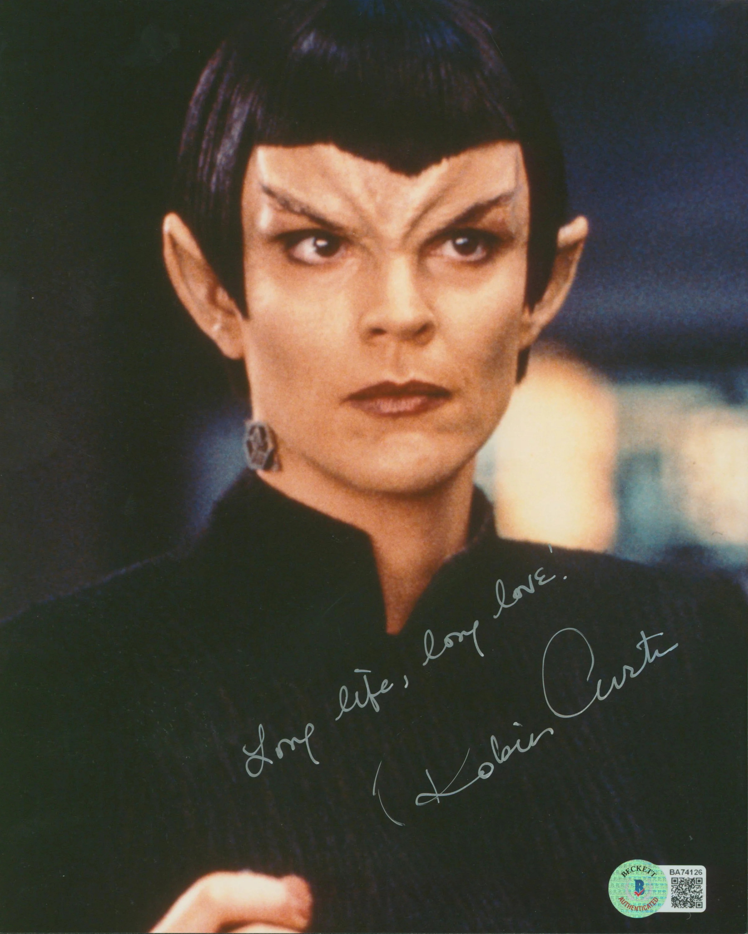 Robin Curtis Star Trek The Next Generation Signed 8x10 Photo BAS #BA74126 - Image 2