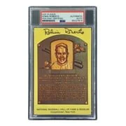 Robin Roberts Signed 4x6 Philadelhia Phillies HOF Plaque Card PSA/DNA 85027816 - Image 3
