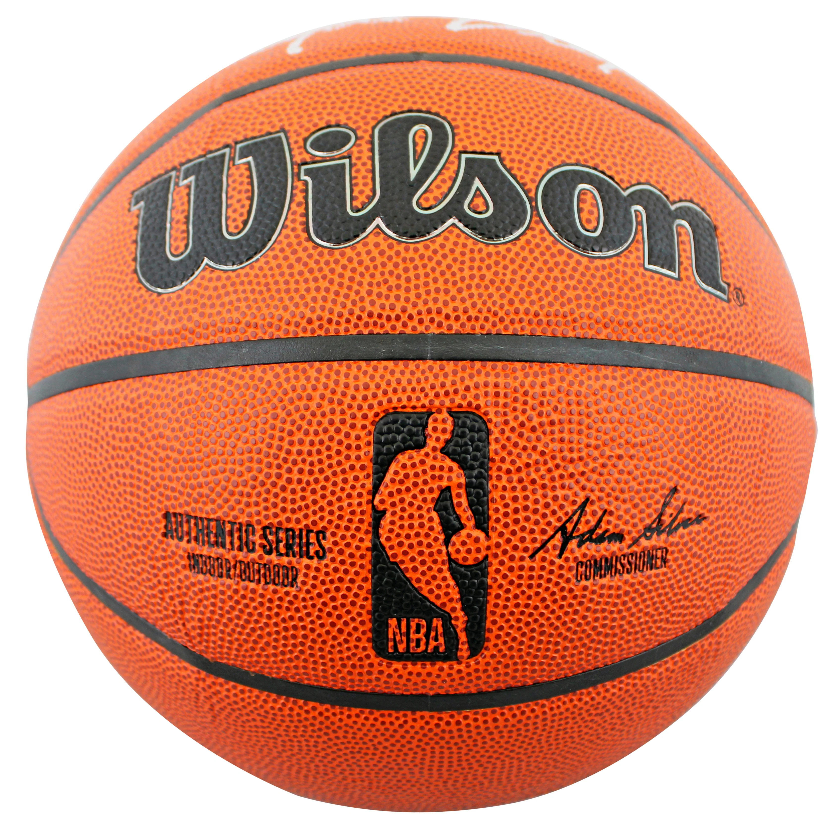 Rockets Clyde Drexler Authentic Signed Wilson Basketball w/ Case BAS Witnessed - Image 4