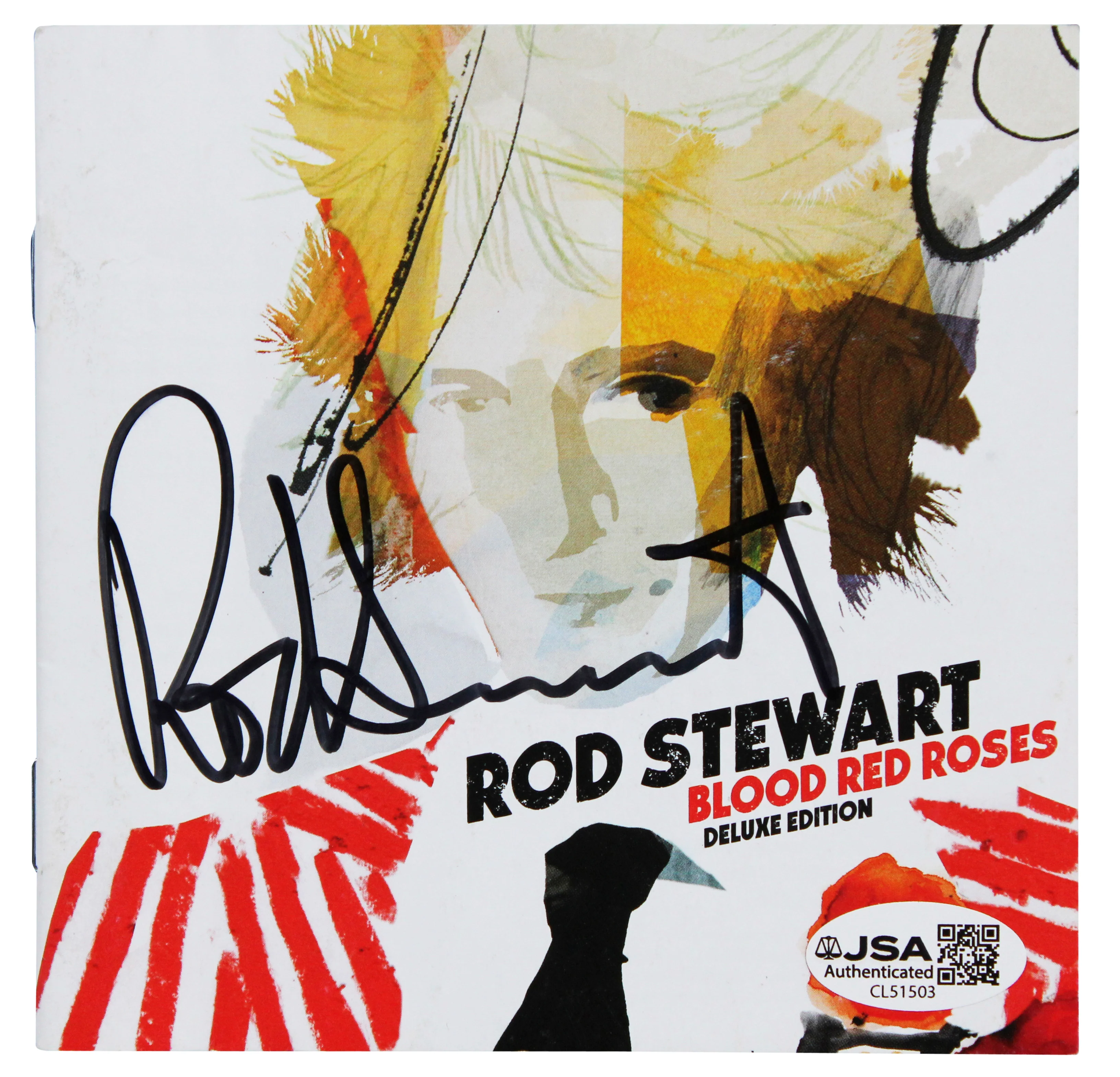 Rod Stewart Authentic Signed Blood Red Roses CD Booklet Autographed JSA #CL51503 - Image 2