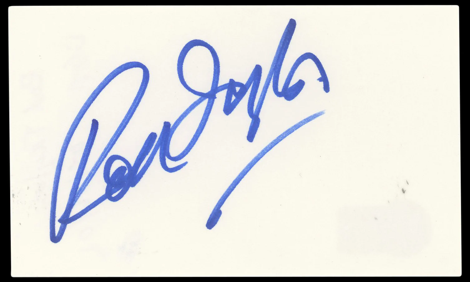 Rod Taylor Young Cassidy Authentic Signed 3x5 Index Card BAS #BN33309 - Image 2