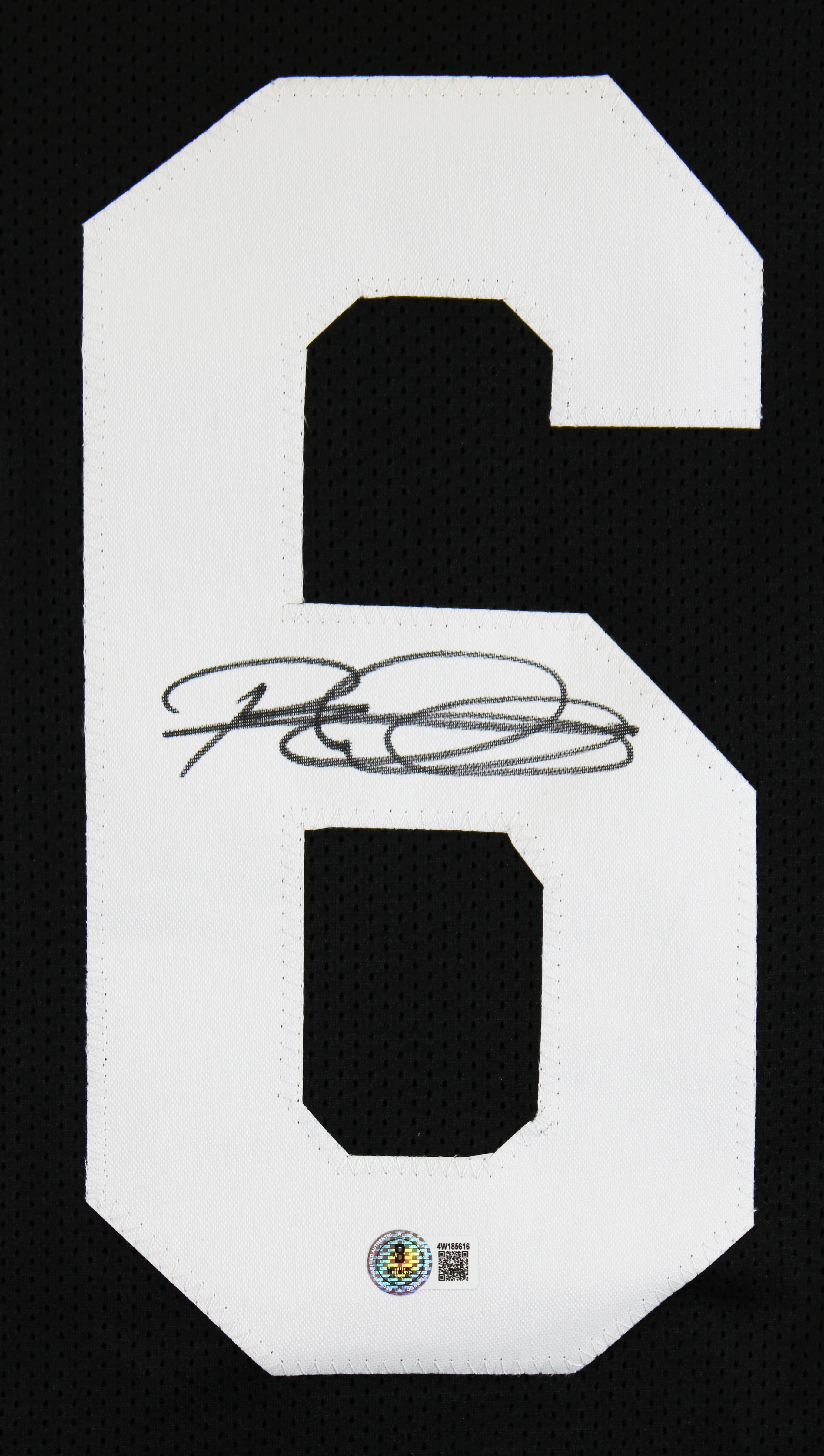 Rod Woodson Authentic Signed Black Pro Style Jersey Autographed BAS Witnessed - Image 3
