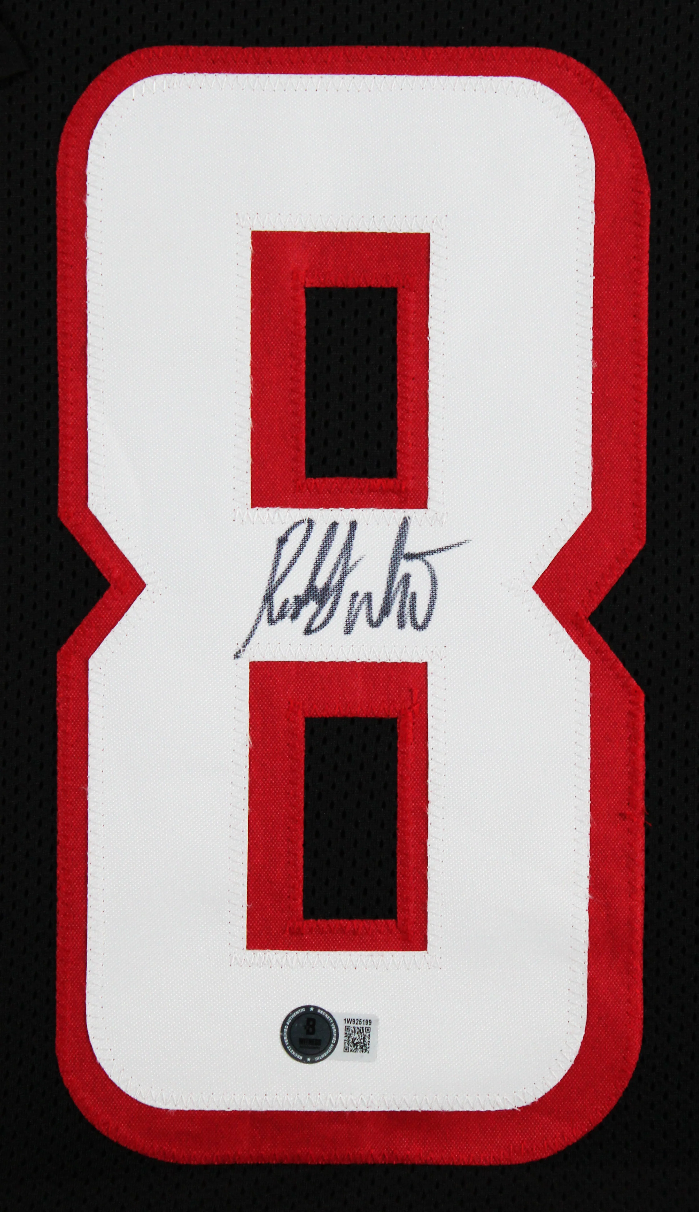 Roddy White Authentic Signed Black Pro Style Framed Jersey BAS Witnessed 2 - Image 3