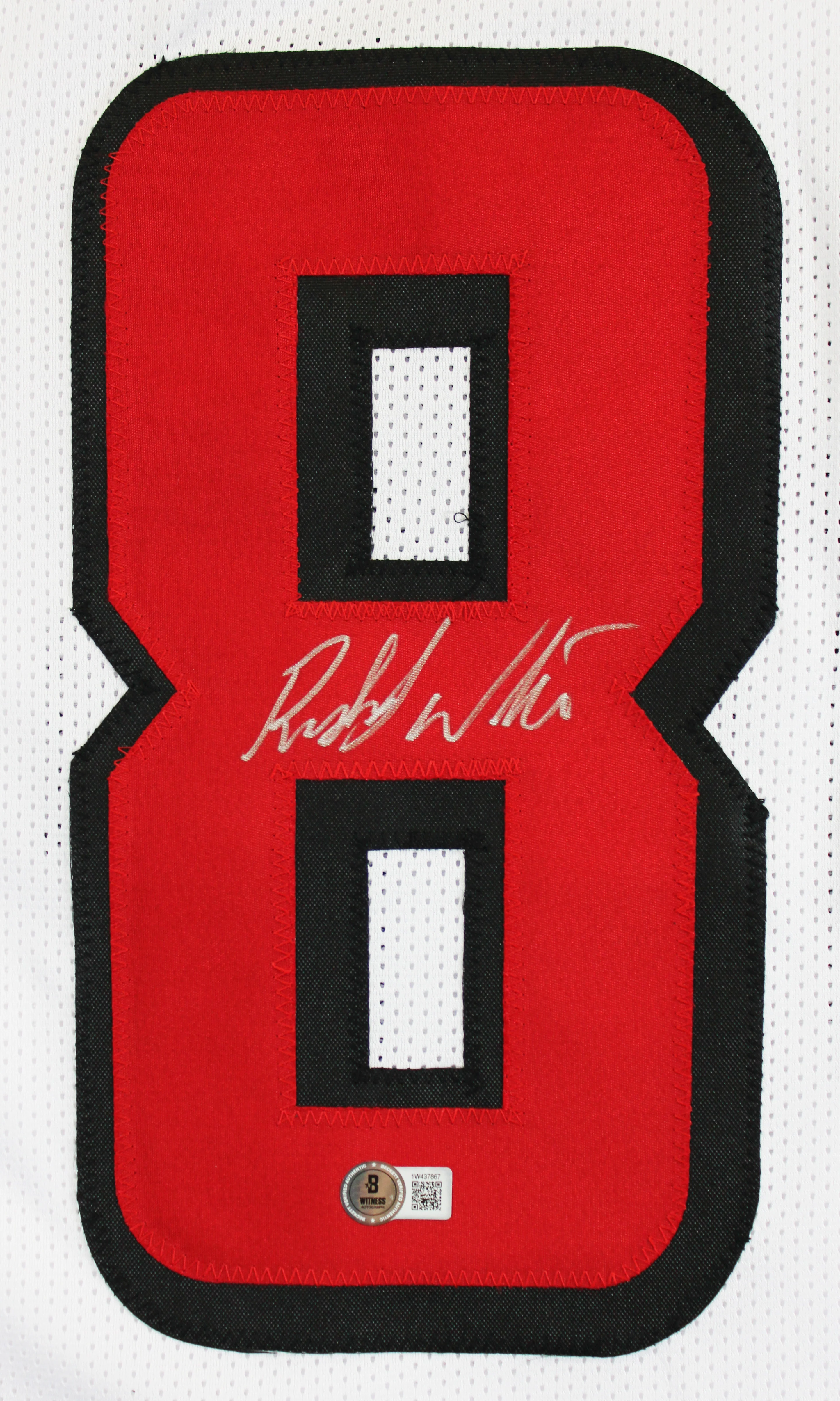 Roddy White Authentic Signed White Pro Style Jersey Autographed BAS Witnessed - Image 3
