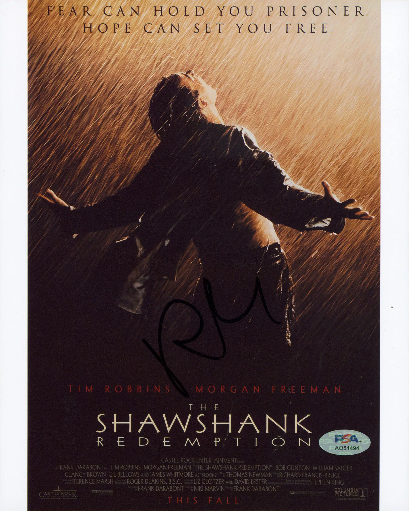 Roger Deakins The Shawshank Redemption Authentic Signed 8x10 Photo PSA #AQ51494 - Image 2