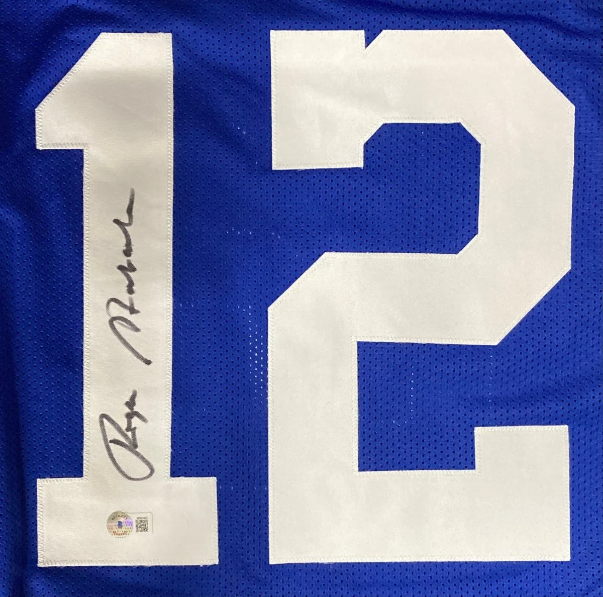 Roger Staubach Signed Custom Blue Pro-Style Football Jersey BAS ITP - Image 2
