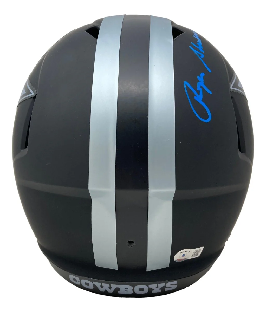 Roger Staubach Signed Dallas Cowboys Full Size Eclipse Replica Speed Helmet BAS - Image 2