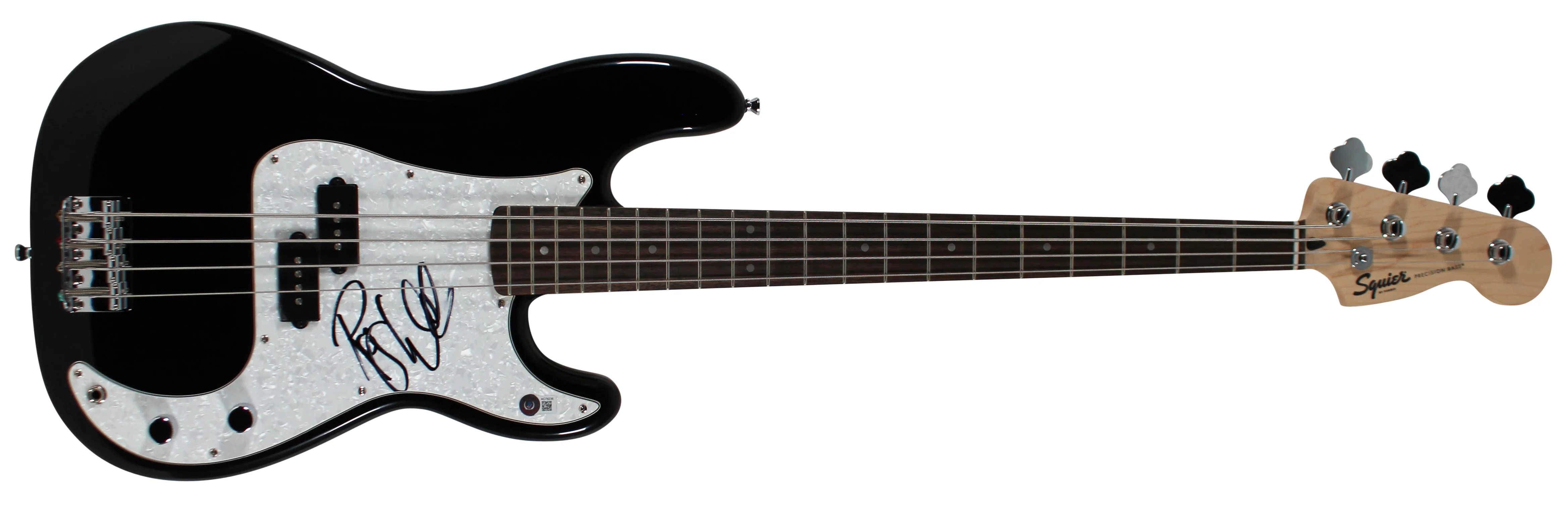 Roger Waters Pink Floyd Signed Black Fender Squier Bass Guitar BAS #AC78236 - Image 3