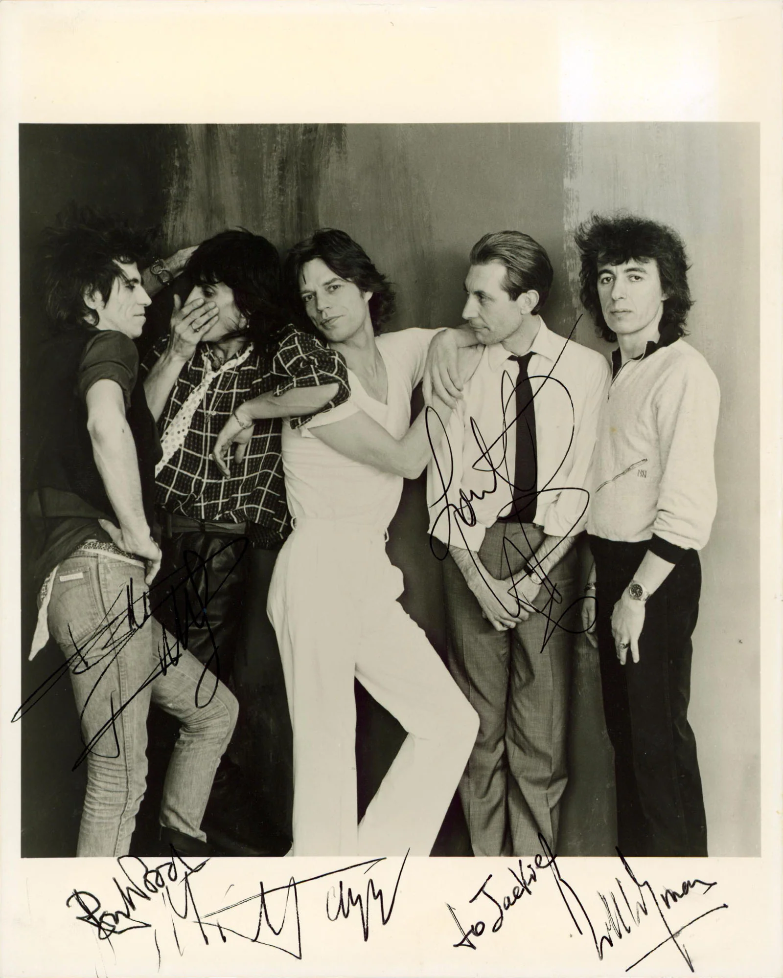 Rolling Stones (5) Richard, Jagger Authentic Signed 8x10 Photo PSA/DNA #V03018 - Image 2