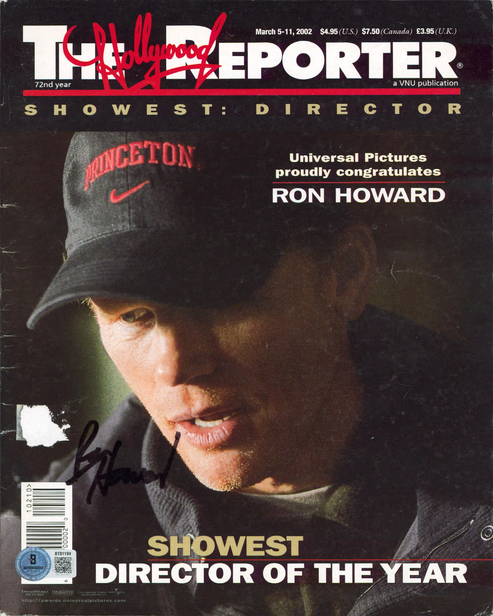 Ron Howard Signed The Hollywood Reporter Magazine Cover March 2004 BAS #BT01194 - Image 2