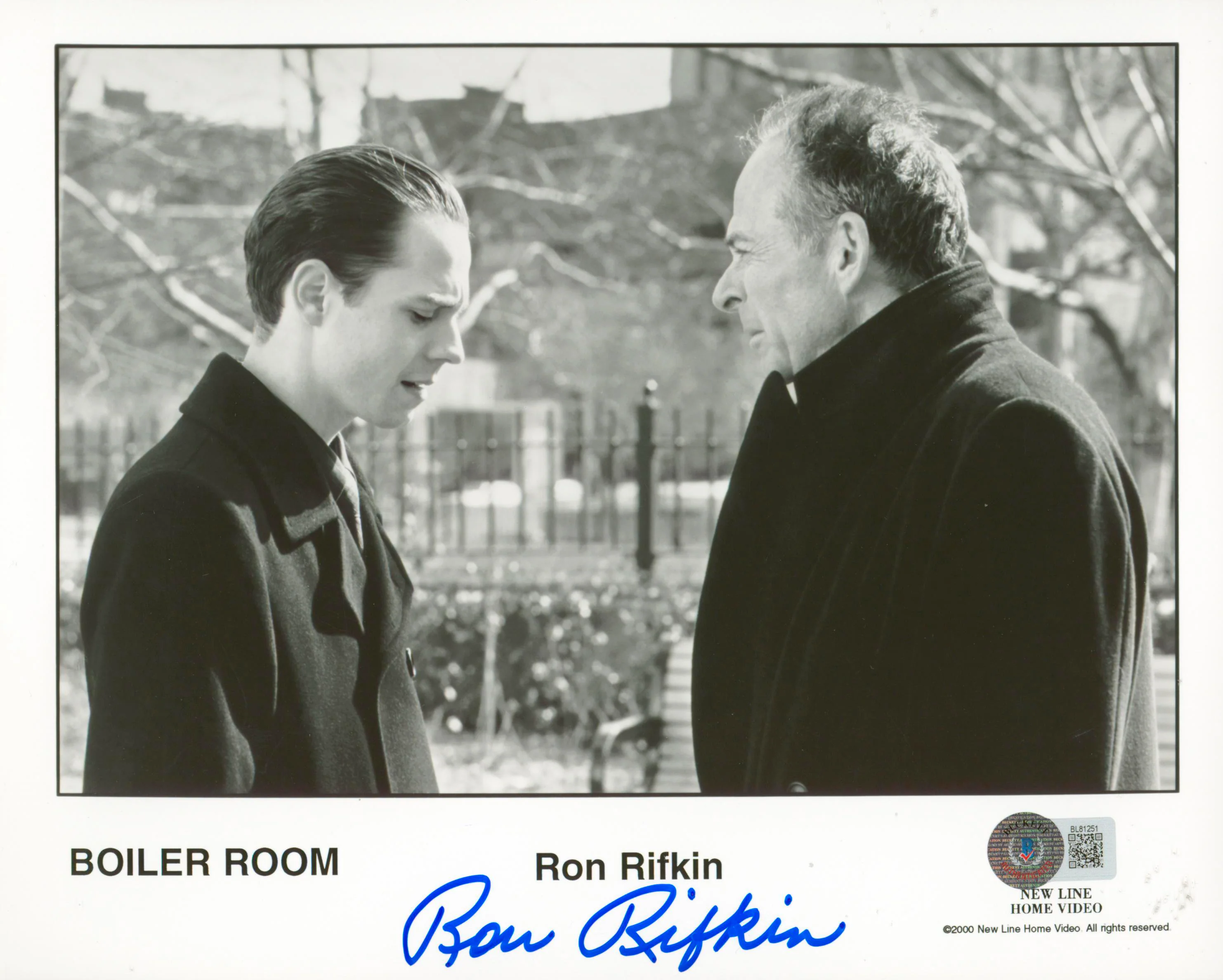 Ron Rifkin Boiler Room Authentic Signed 8x10 Photo Autographed BAS #BL81251 - Image 2