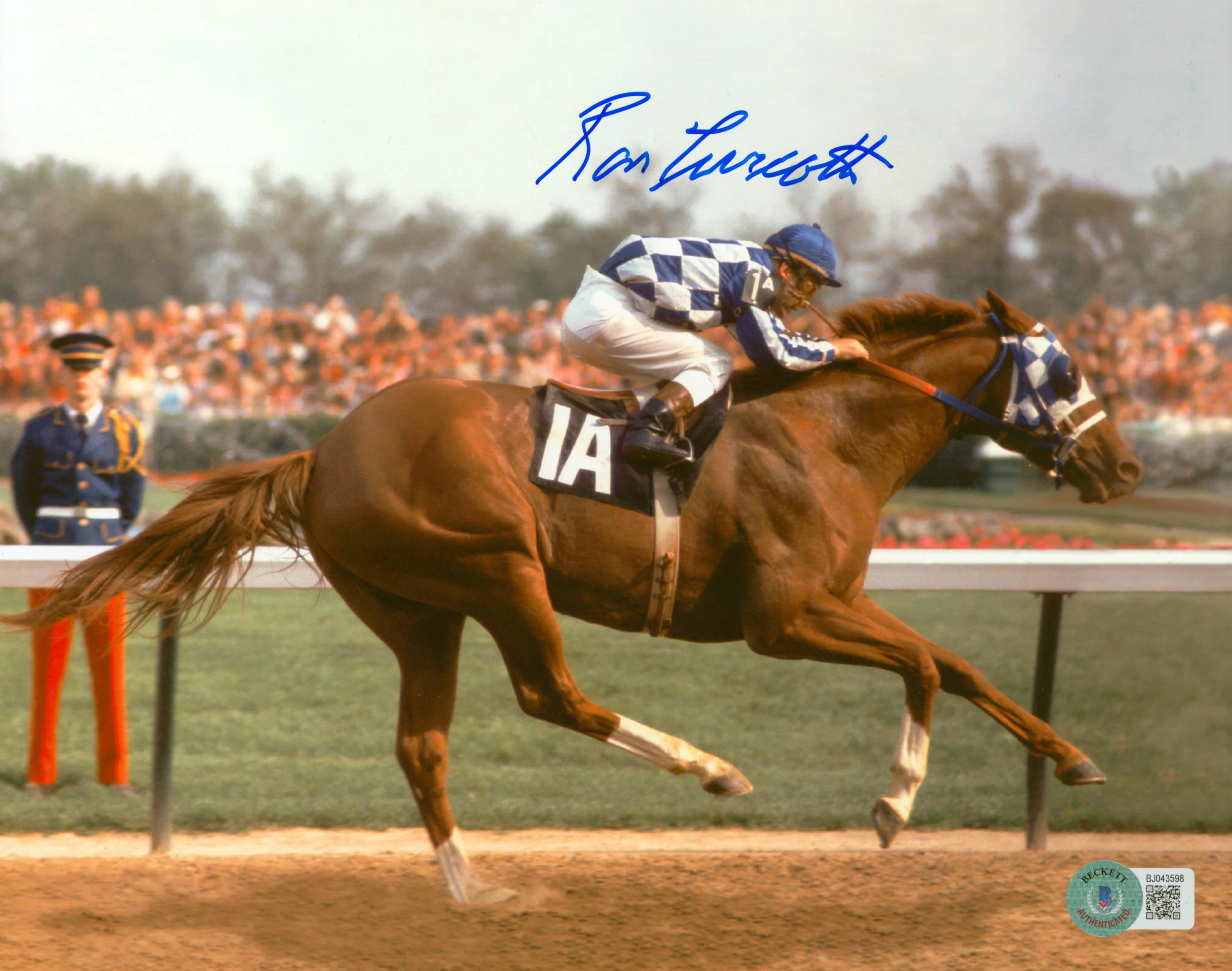 Ron Turcotte Authentic Signed 8x10 Horizontal Secretariat Photo Autographed BAS - Image 2