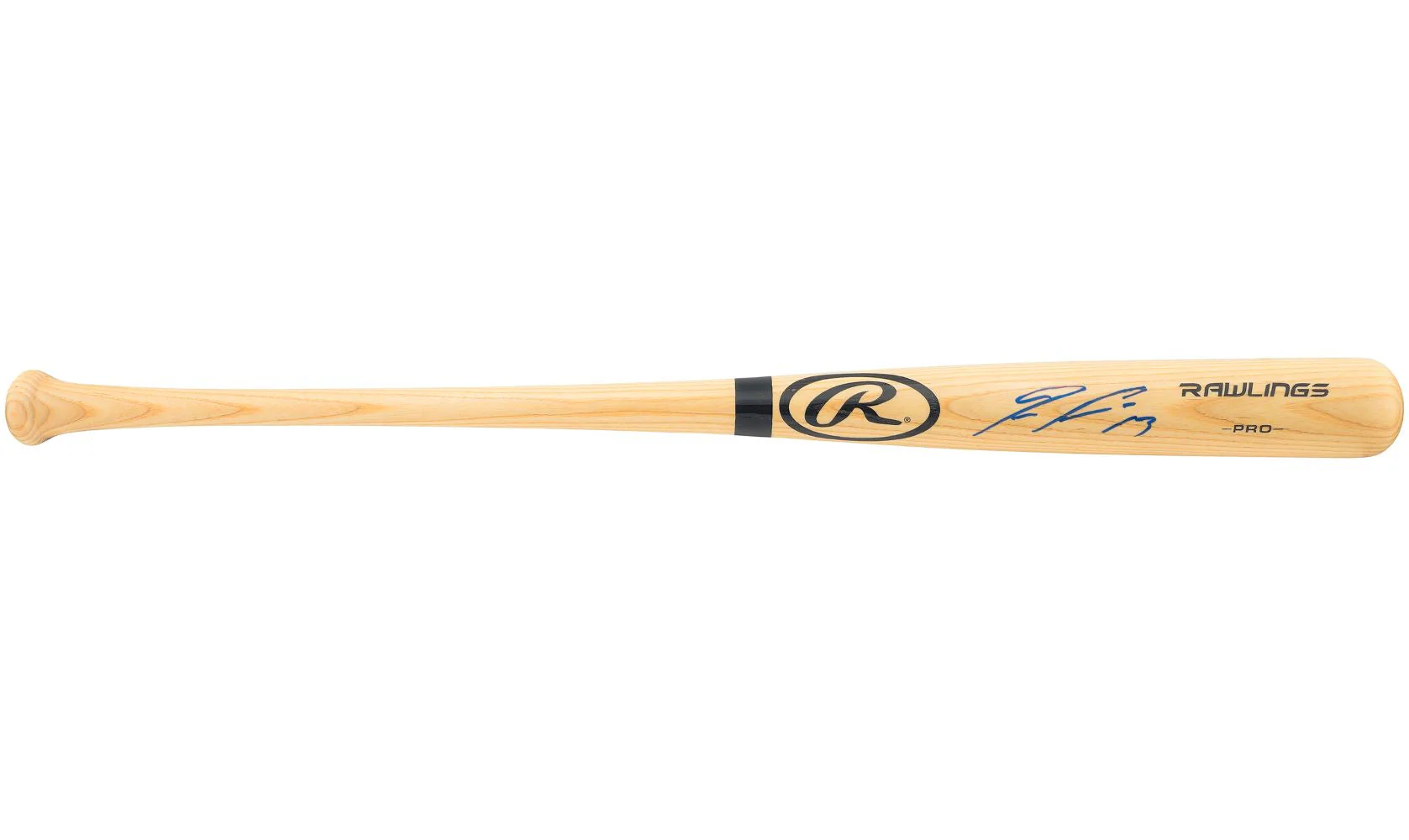 Ronald Acuna Jr Atlanta Braves Signed Tan Rawlings Adirondack Bat BAS ITP