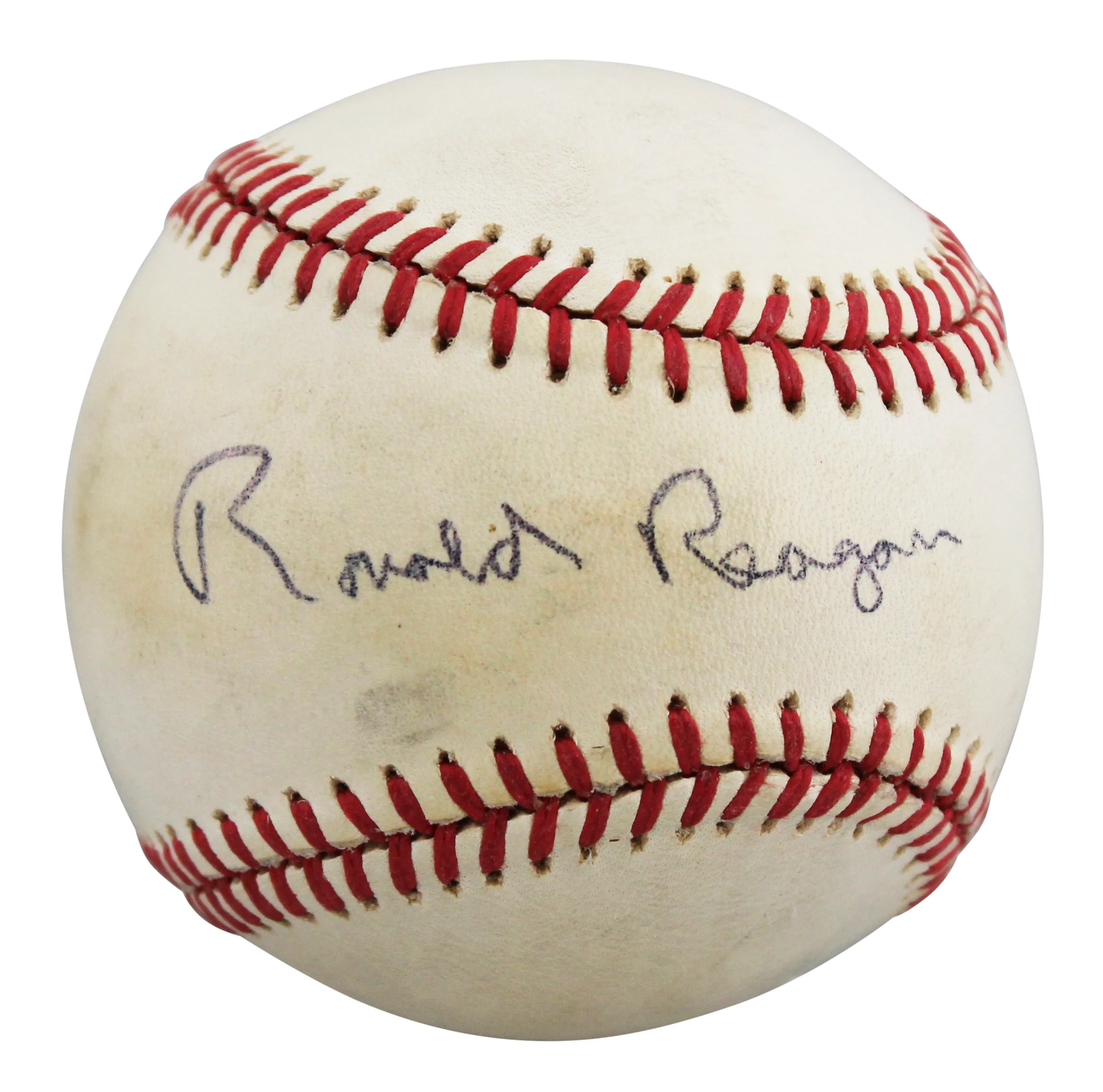 Ronald Reagan Authentic Signed Bobby Brown OAL Baseball Autographed BAS #AE33699 - Image 3