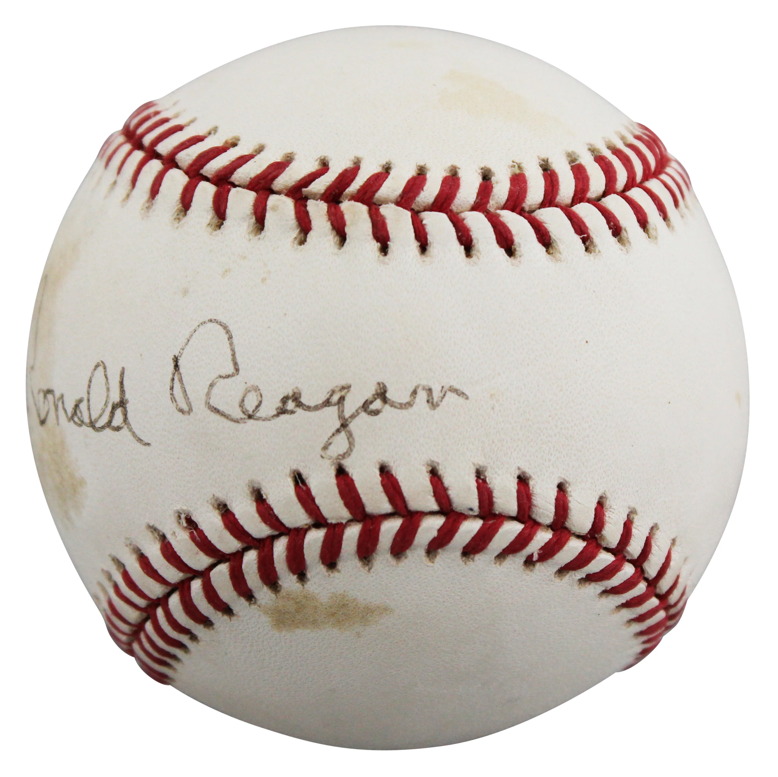 Ronald Reagan Authentic Signed Bobby Brown OAL Baseball PSA/DNA #AR02823 - Image 4