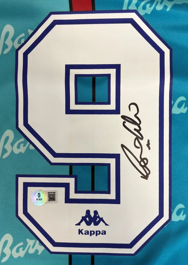 Ronaldo Signed Barcelona Kappa Soccer Jersey BAS - Image 2
