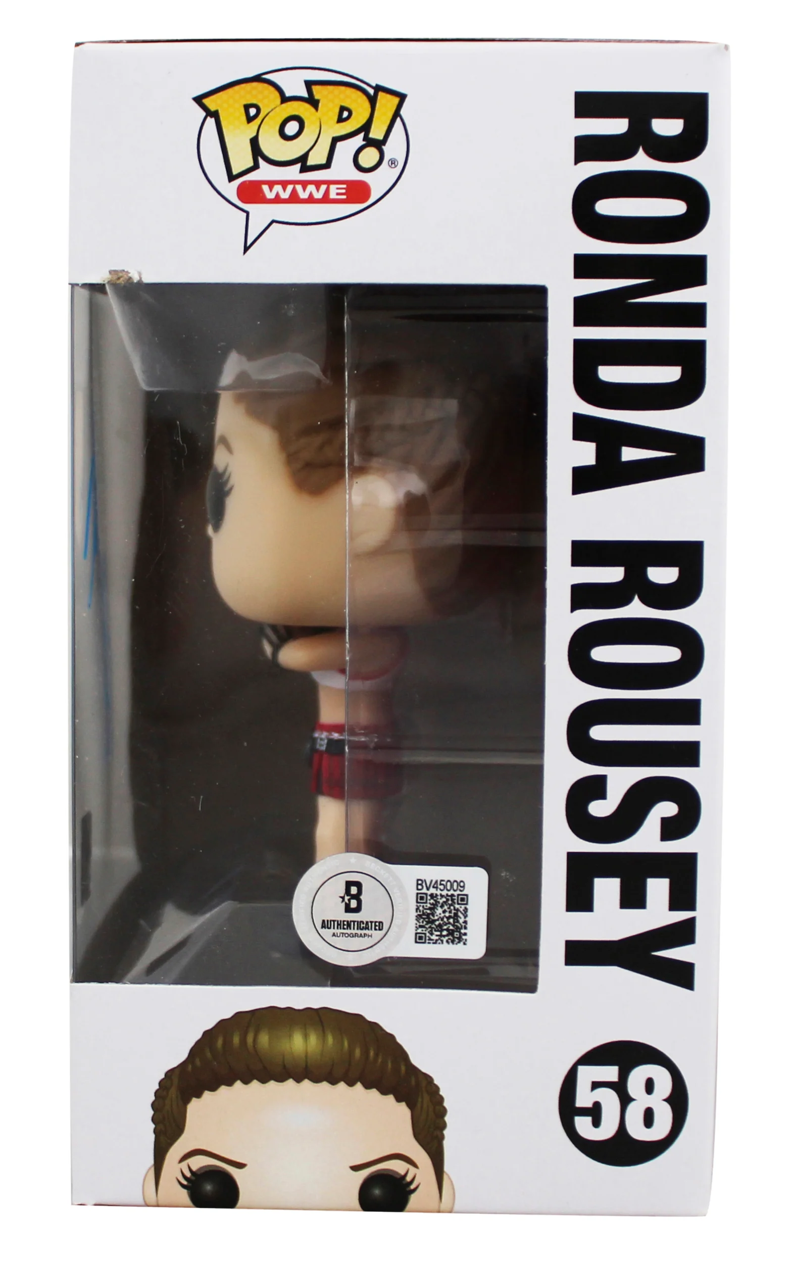 Ronda Rousey WWE Authentic Signed #58 Funko Pop Vinyl Figure BAS #BV45009 - Image 4