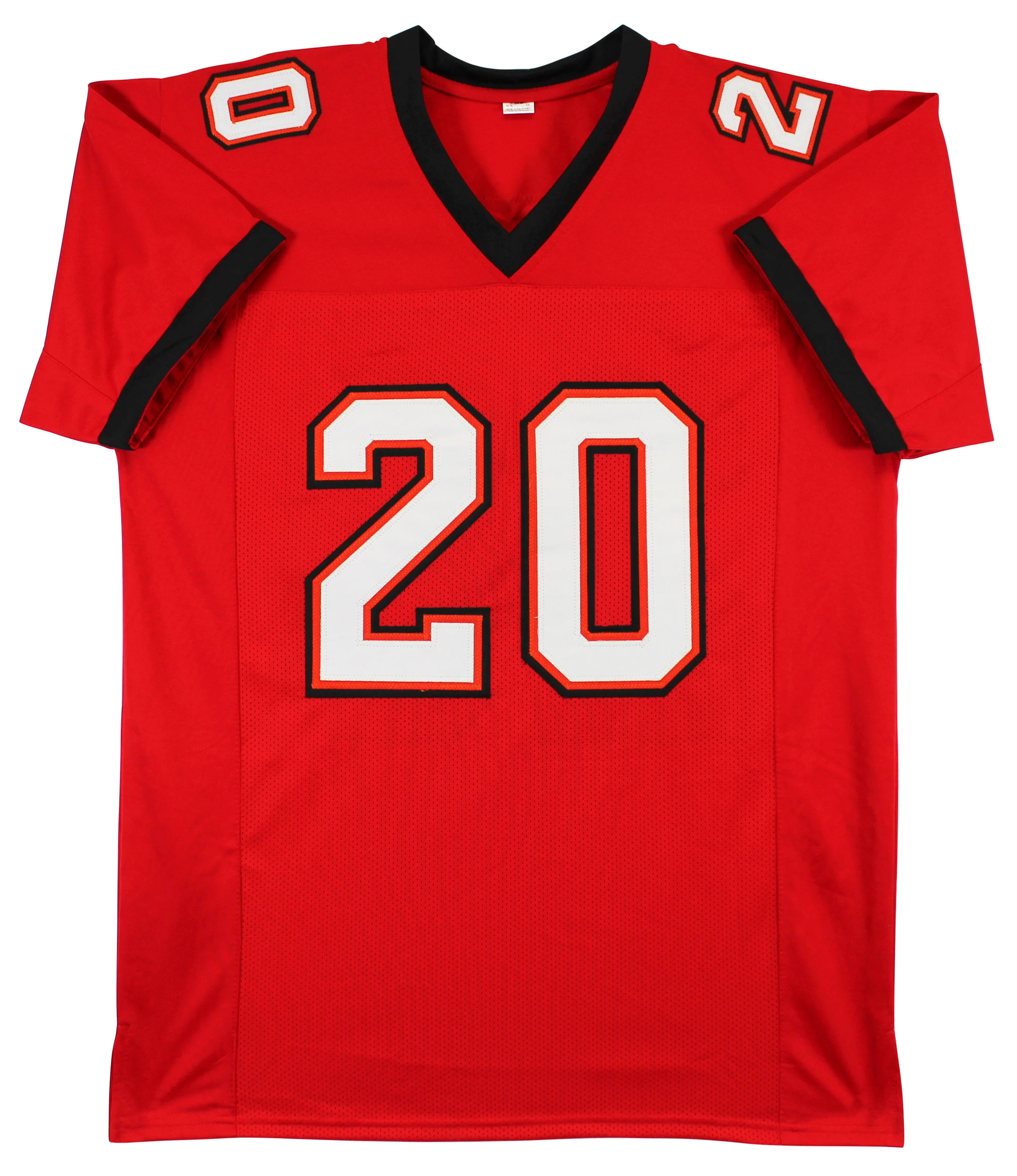 Ronde Barber "HOF 23" Authentic Signed Red Pro Style Jersey BAS Witnessed 2 - Image 4