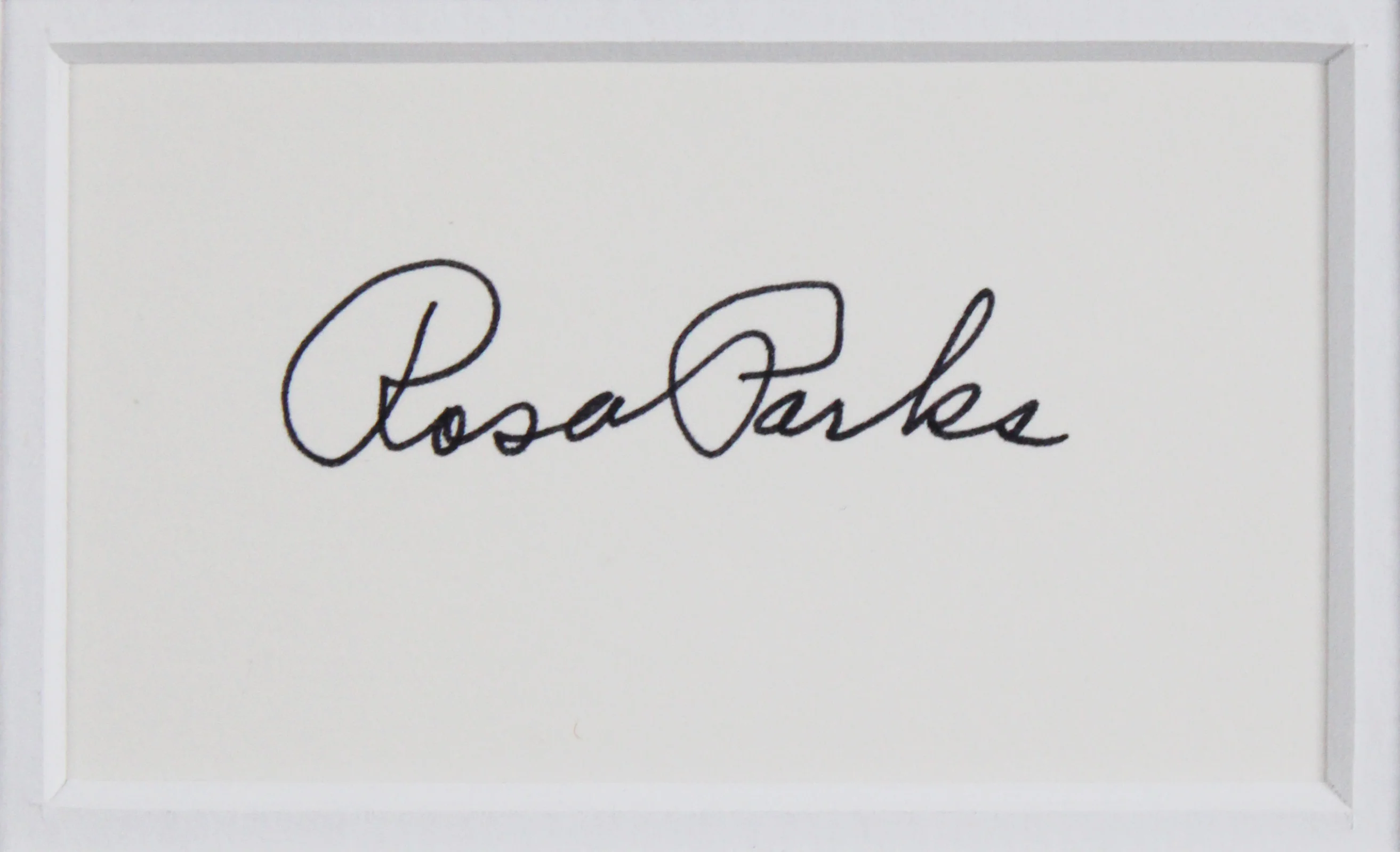 Rosa Parks Civil Rights Activist Authentic Signed Framed Display BAS LOA - Image 3