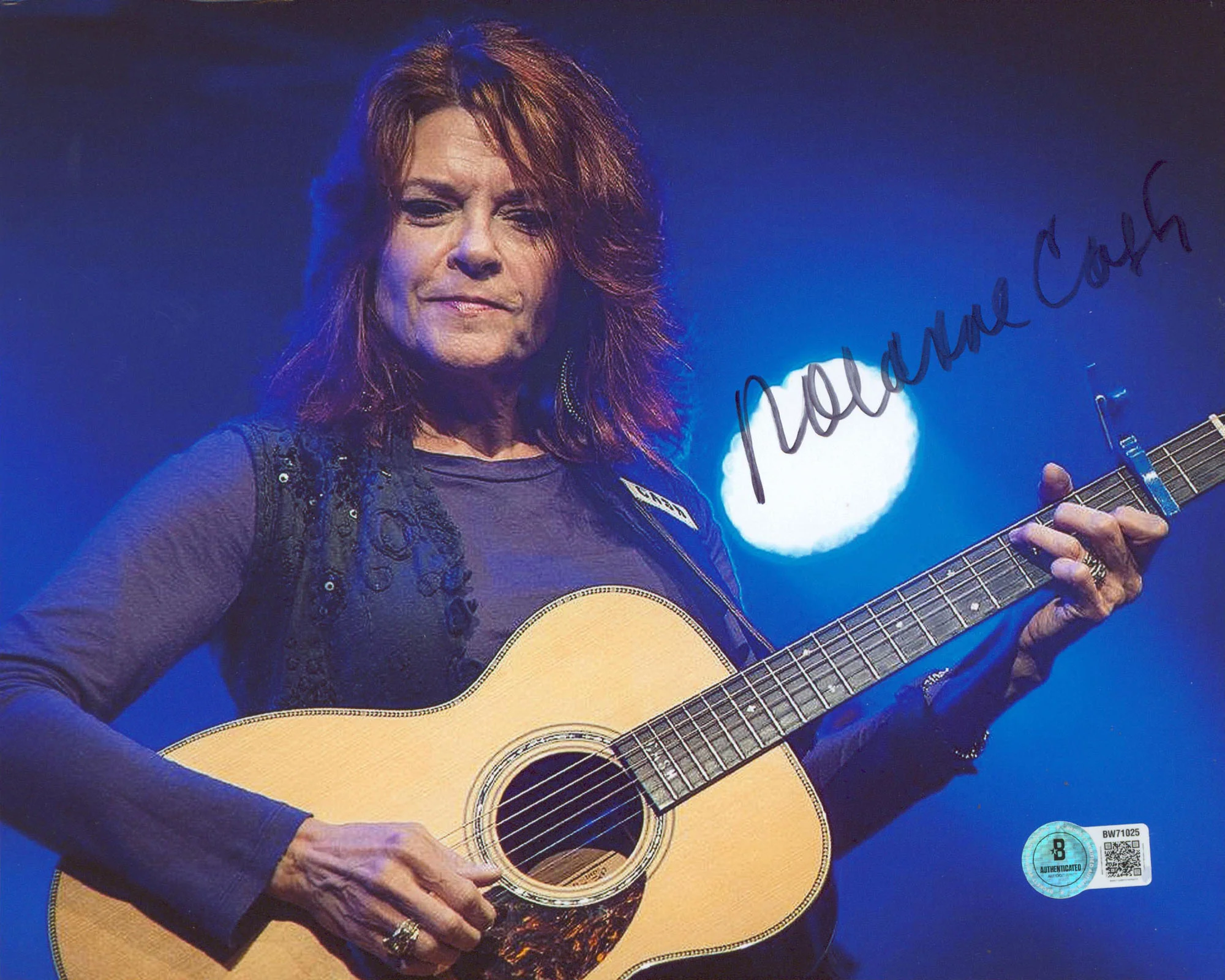 Rosanne Cash Singer Authentic Signed 8x10 Horizontal Photo Autographed BAS 1 - Image 2