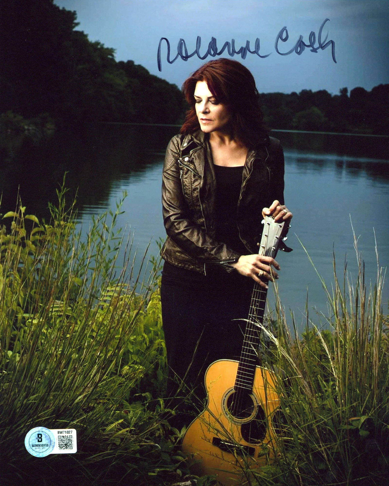 Rosanne Cash Singer Authentic Signed 8x10 Vertical Photo Autographed BAS 1 - Image 2