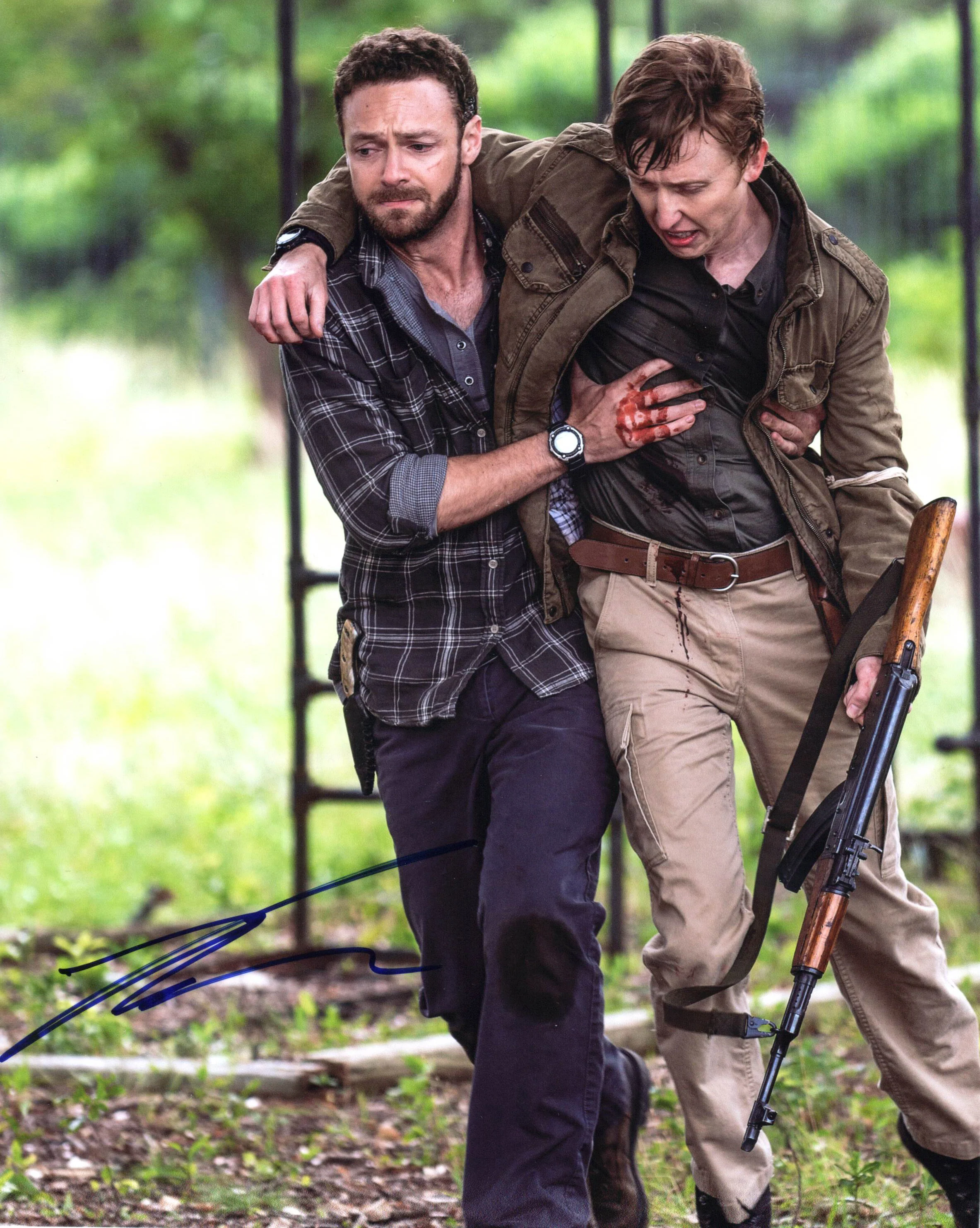 Ross Marquand The Walking Dead Authentic Signed 8x10 Photo BAS #D07672 - Image 2
