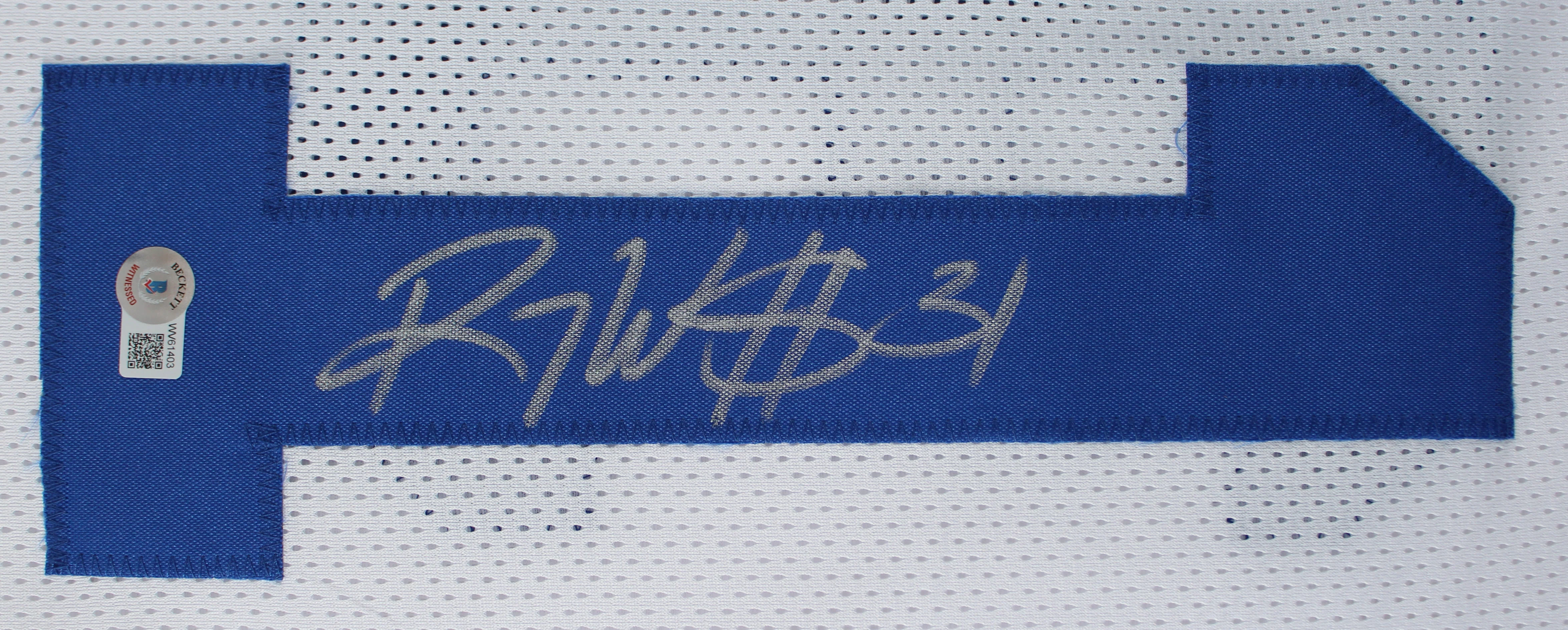 Roy Williams Authentic Signed White Pro Style Jersey Autographed BAS Witnessed - Image 3