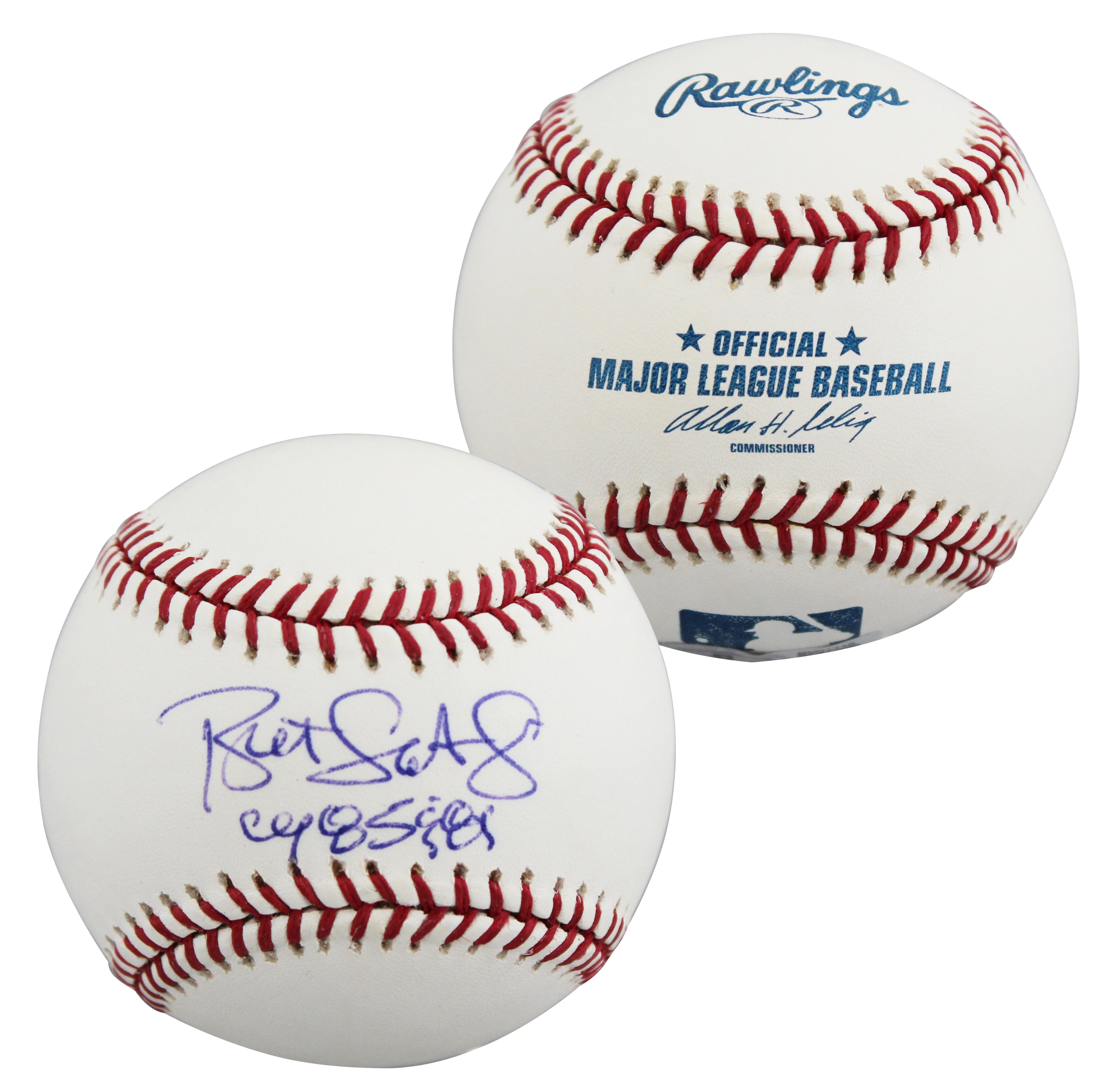 Royals Bret Saberhagen "CY 85 & 89" Authentic Signed OML Baseball BAS #BV01115 - Image 2
