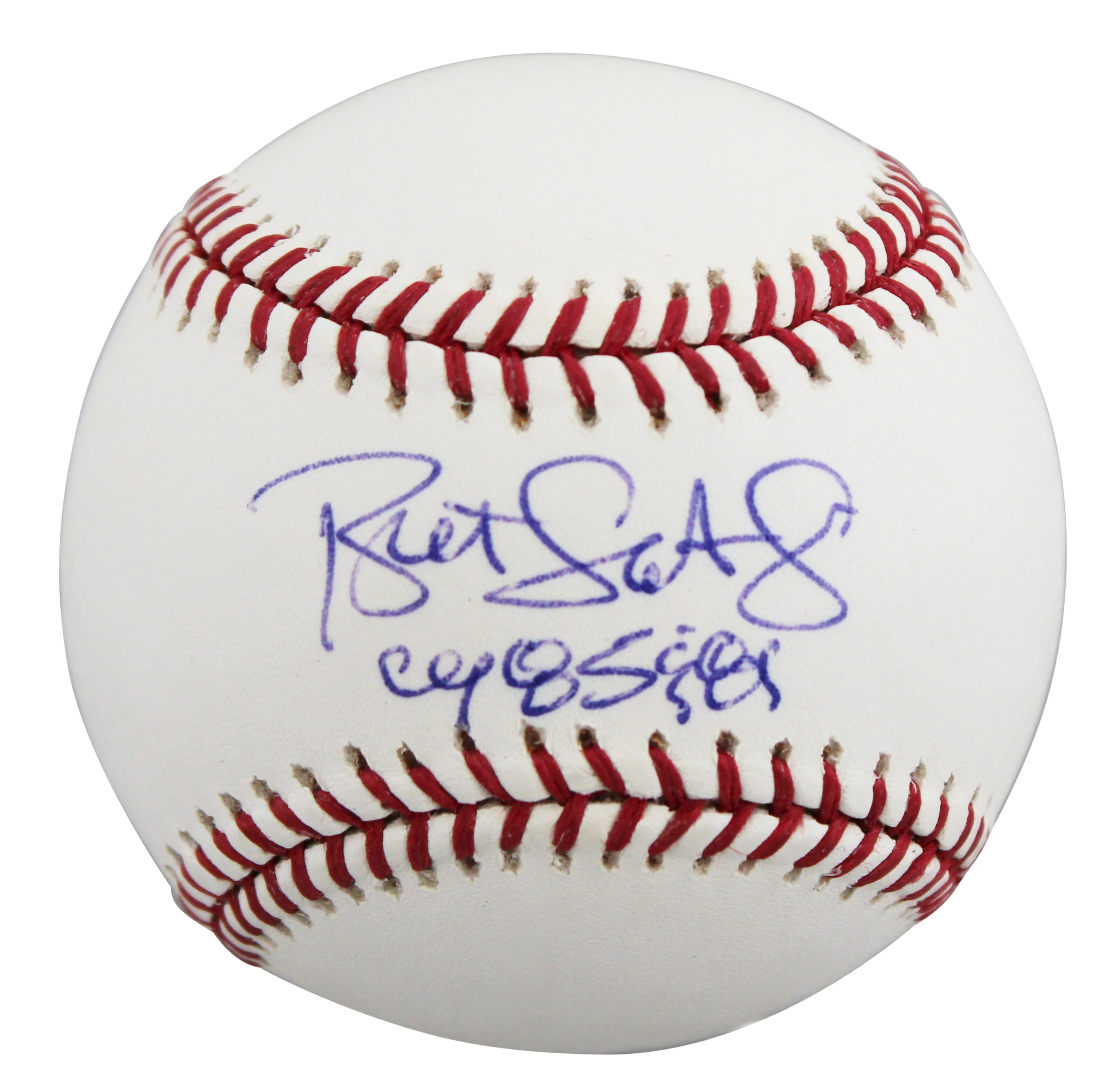 Royals Bret Saberhagen "CY 85 & 89" Authentic Signed OML Baseball BAS #BV01115 - Image 3