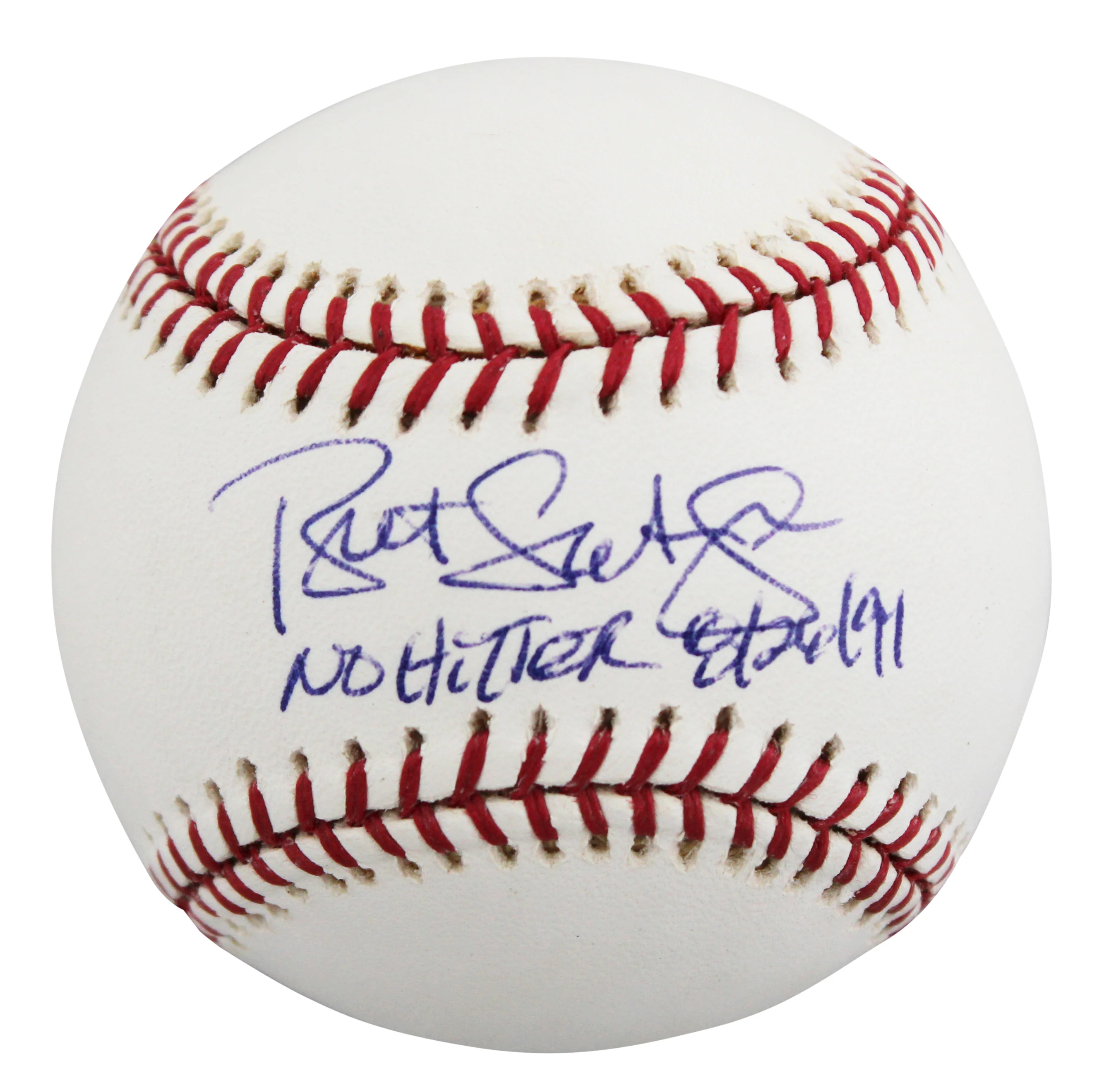 Royals Bret Saberhagen "No Hitter 8/26/91" Signed OML Baseball BAS #BV01116 - Image 3