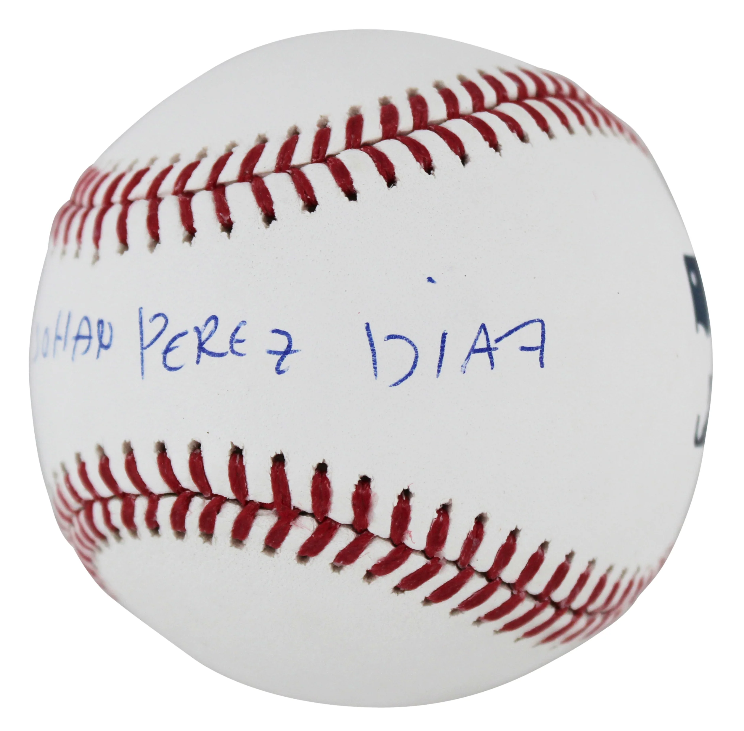 Royals Salvador Johan Perez DIaz Full Name Signed Oml Baseball BAS Witnessed - Image 3