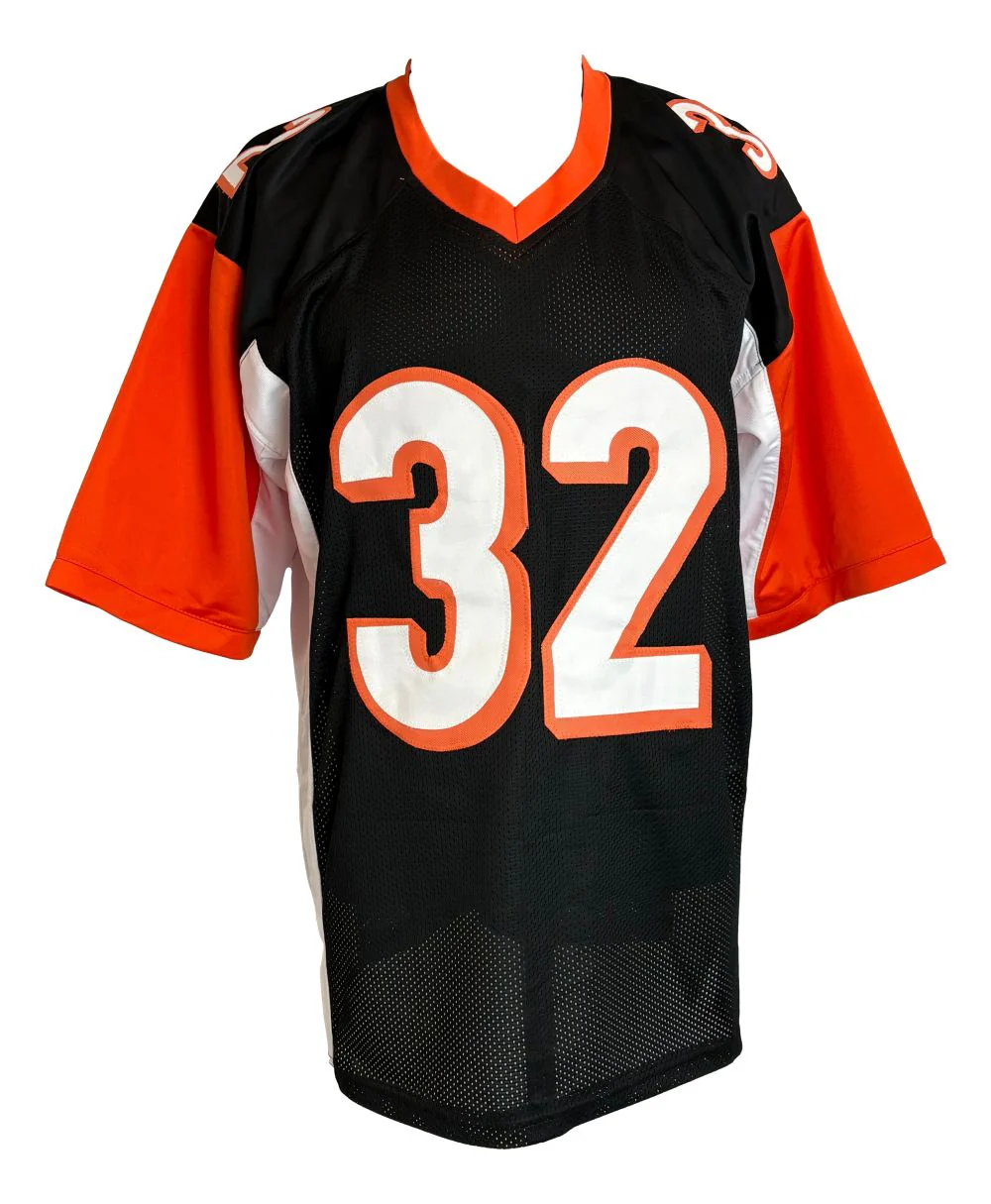 Rudi Johnson Cincinnati Signed Black Football Jersey Sports Integrity - Image 3