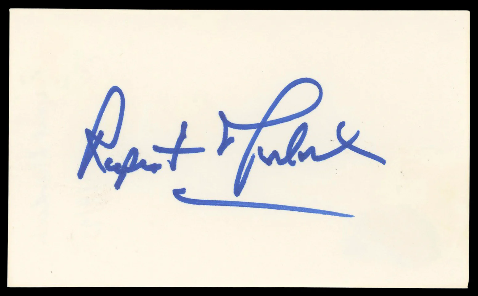 Rupert Murdoch Authentic Signed 3x5 Index Card Autographed BAS #BM58646 - Image 2