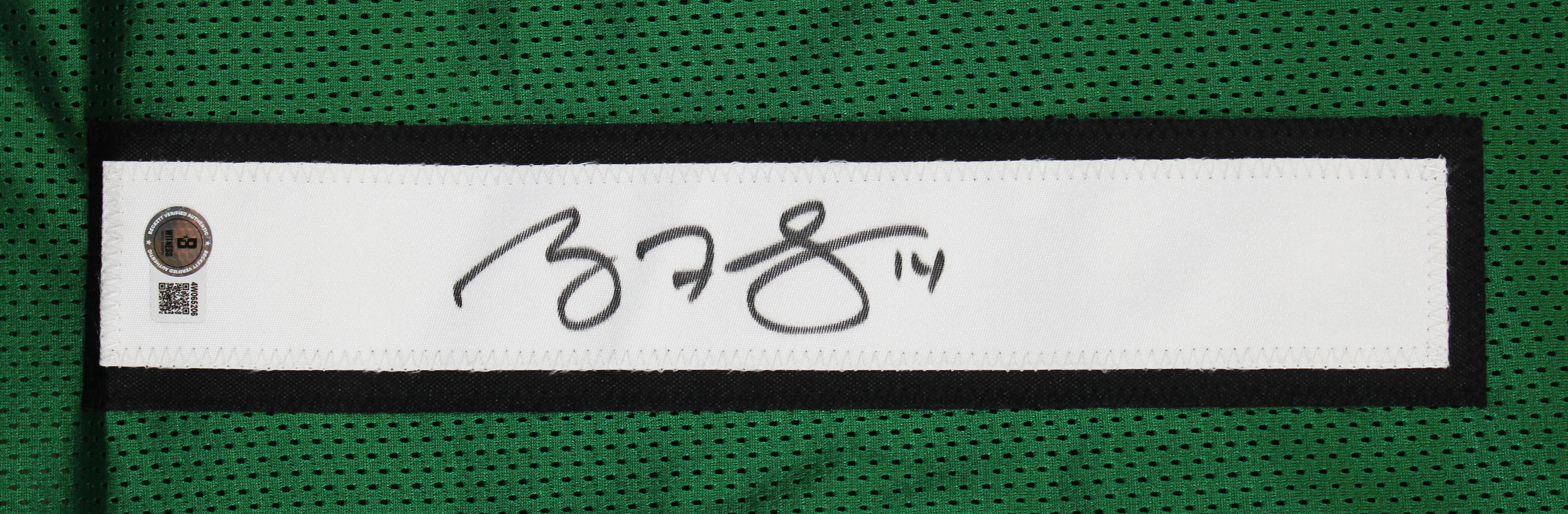Ryan Fitzpatrick Authentic Signed Green Pro Style Jersey BAS Witnessed - Image 3