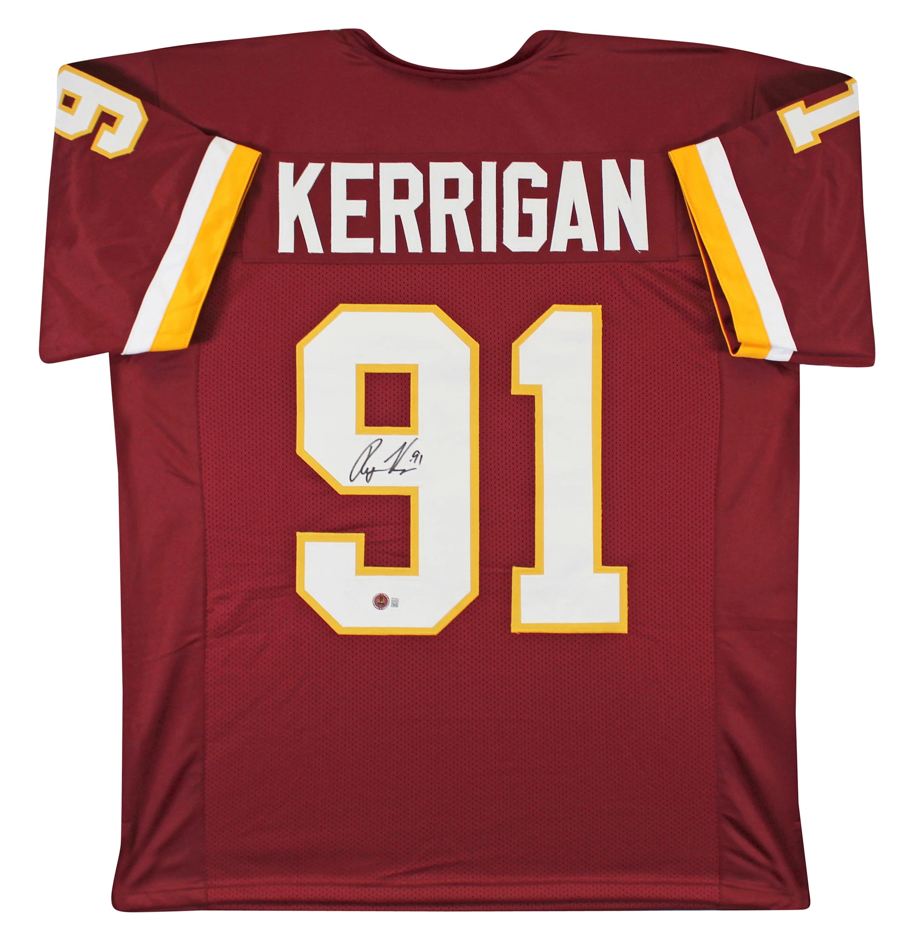 Ryan Kerrigan Authentic Signed Maroon Pro Style Jersey Autographed BAS Witnessed - Image 2