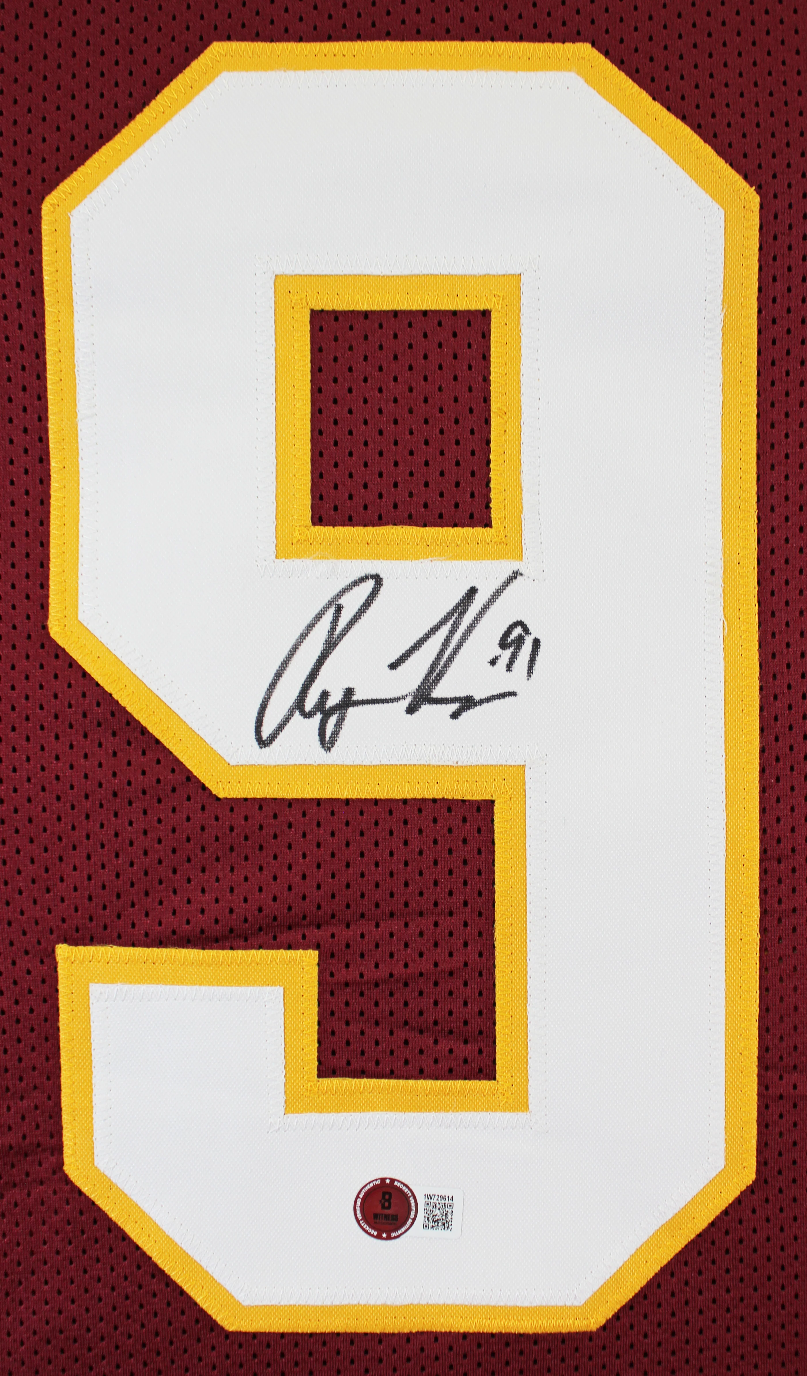 Ryan Kerrigan Authentic Signed Maroon Pro Style Jersey Autographed BAS Witnessed - Image 3