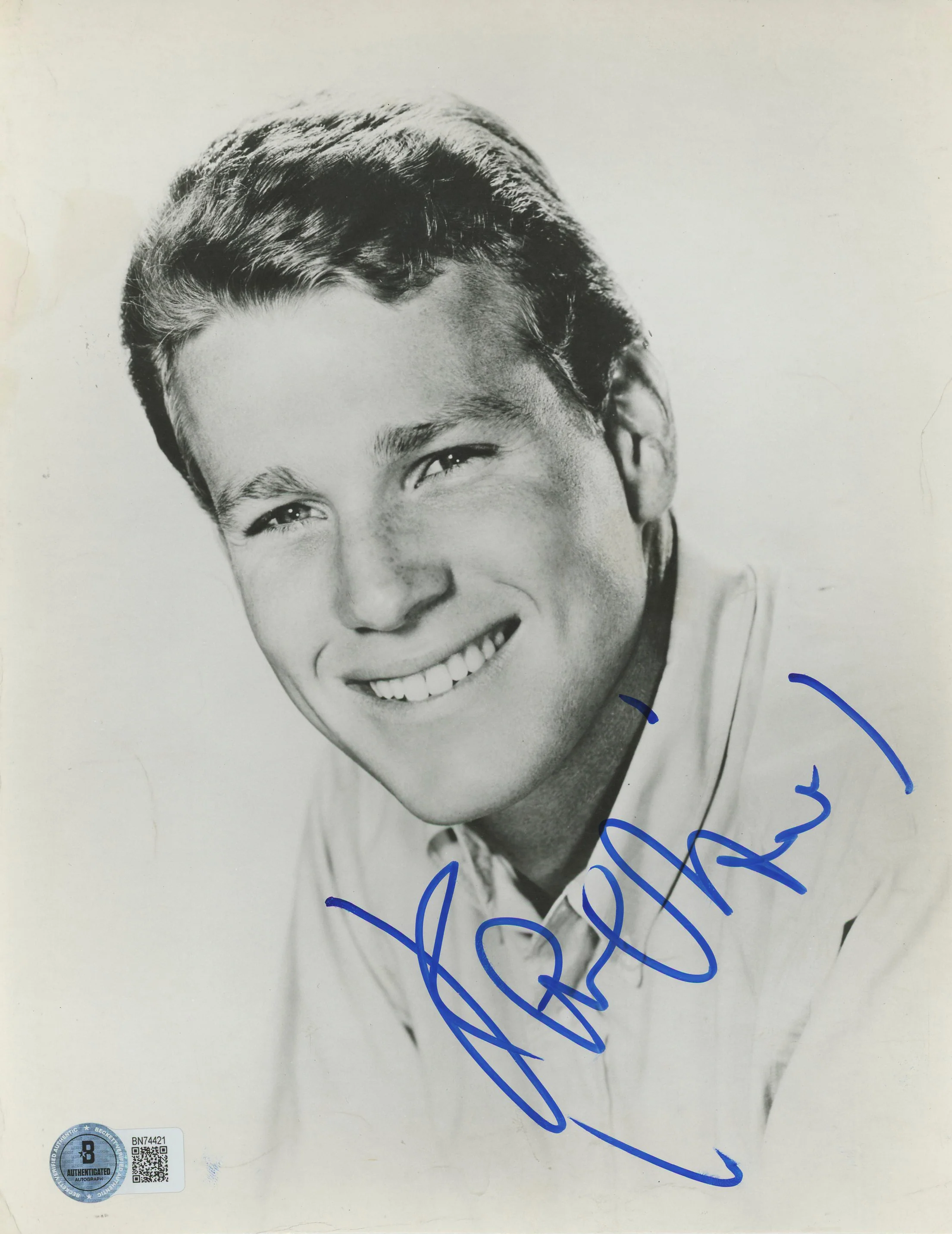 Ryan O'Neal Peyton Place Authentic Signed 7.5x9.5 Photo Autographed BAS #BN74421 - Image 2