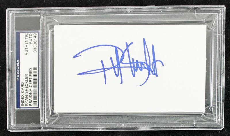 Ryan Sheckler Skatboarding Authentic Signed 3X5 Index Card PSA/DNA Slabbed