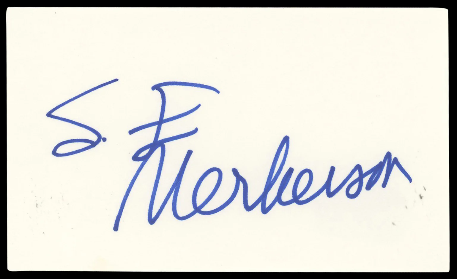 S. Epatha Merkerson Law & Order Authentic Signed 3x5 Index Card BAS #BN89125 - Image 2