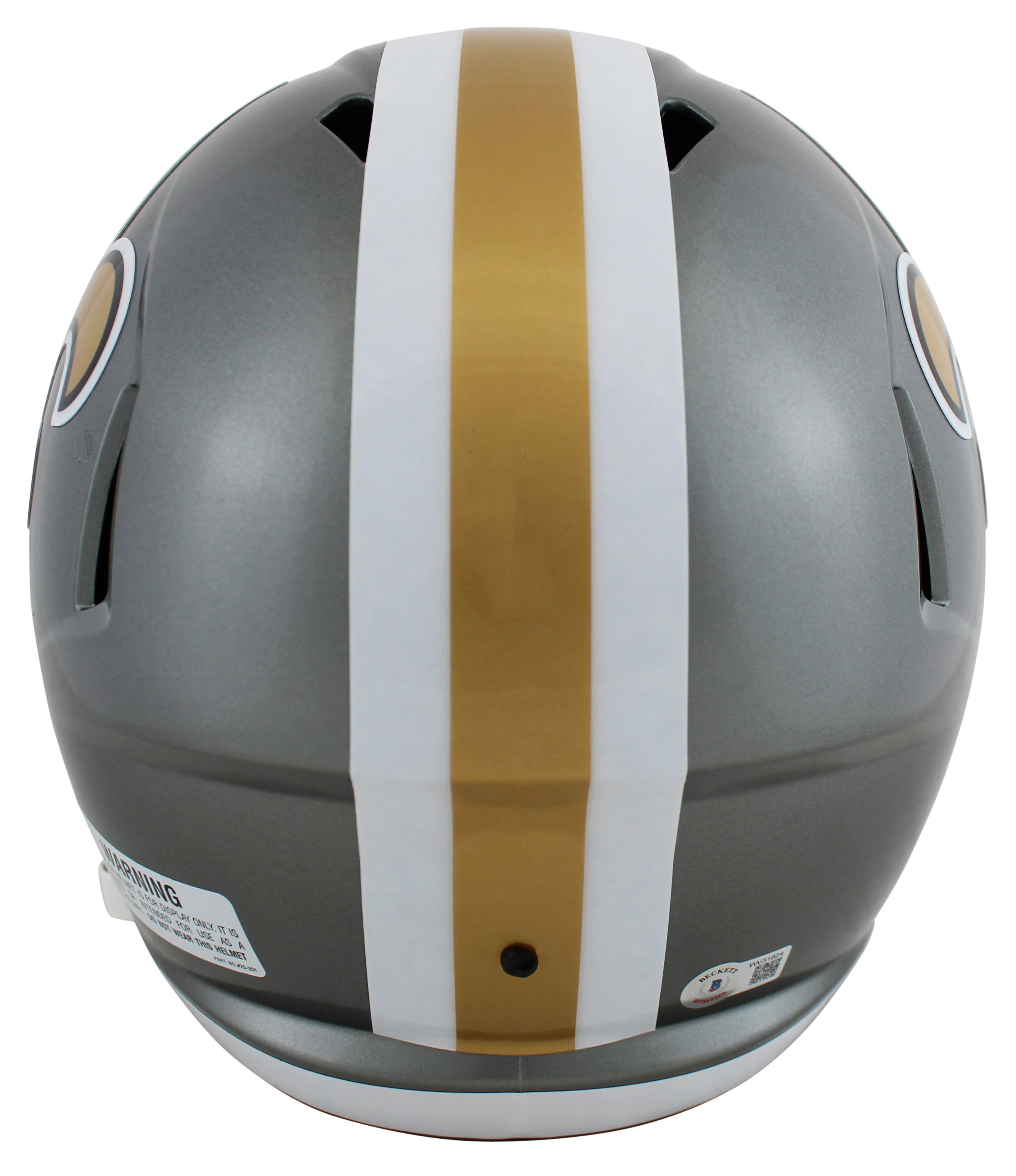 Saints Alvin Kamara Signed Flash Full Size Speed Rep Helmet BAS Witnessed - Image 3