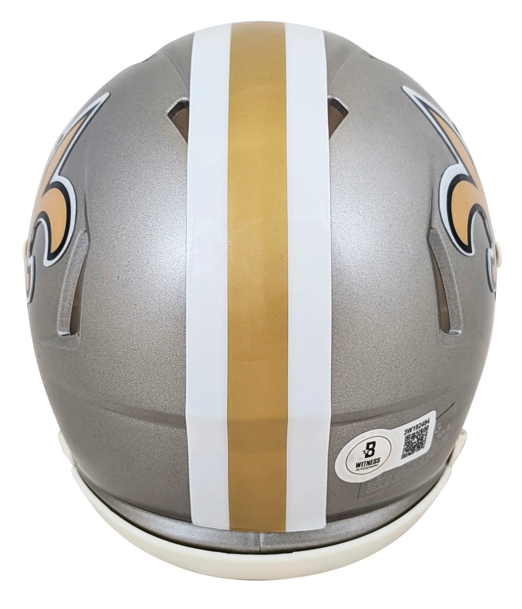Saints Cameron Jordan Signed Flash Speed Mini Helmet W/ Case BAS Witnessed - Image 4