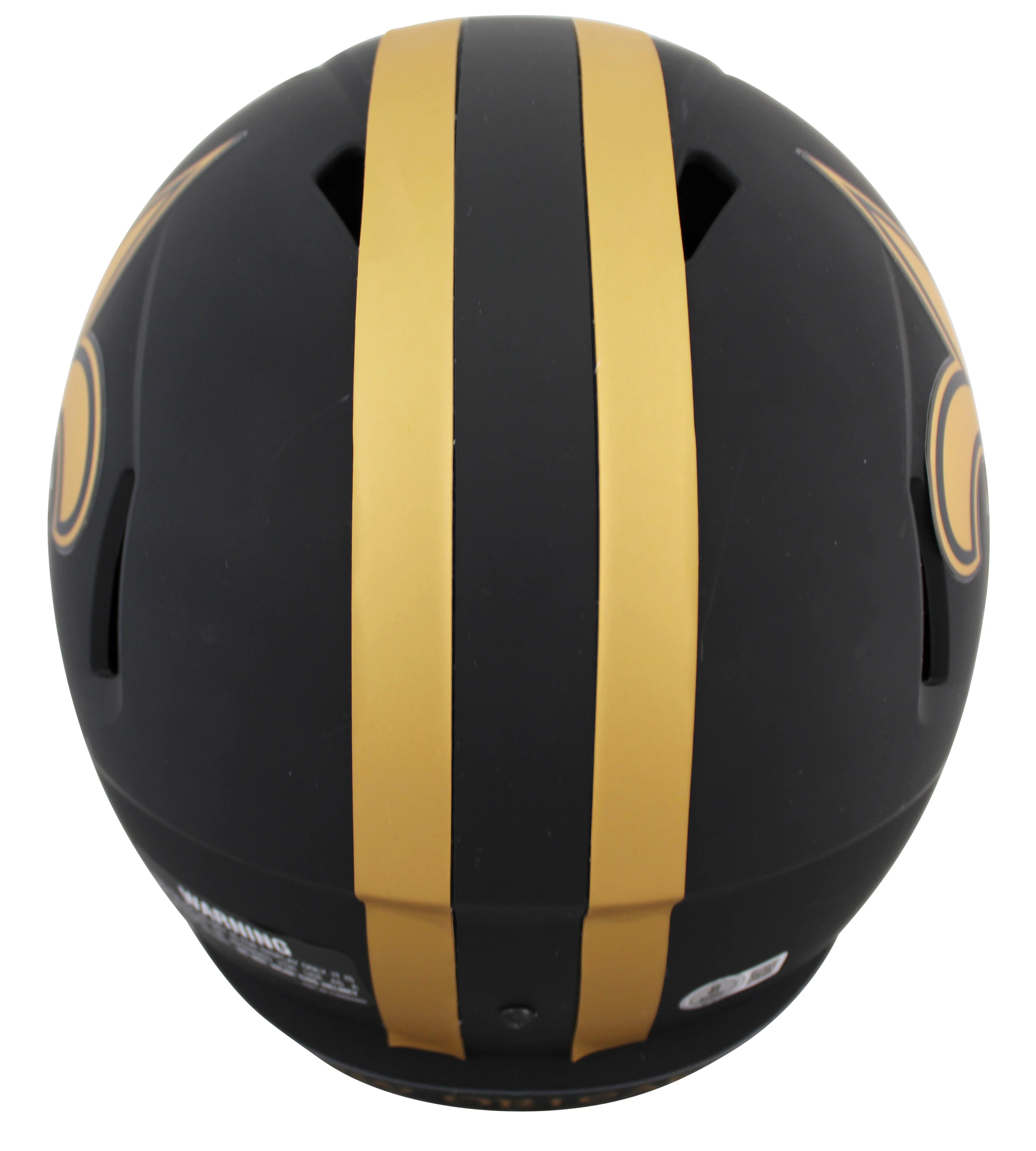 Saints Darren Sproles "Who Dat" Signed Eclipse F/S Speed Rep Helmet W/ Case BAS - Image 4