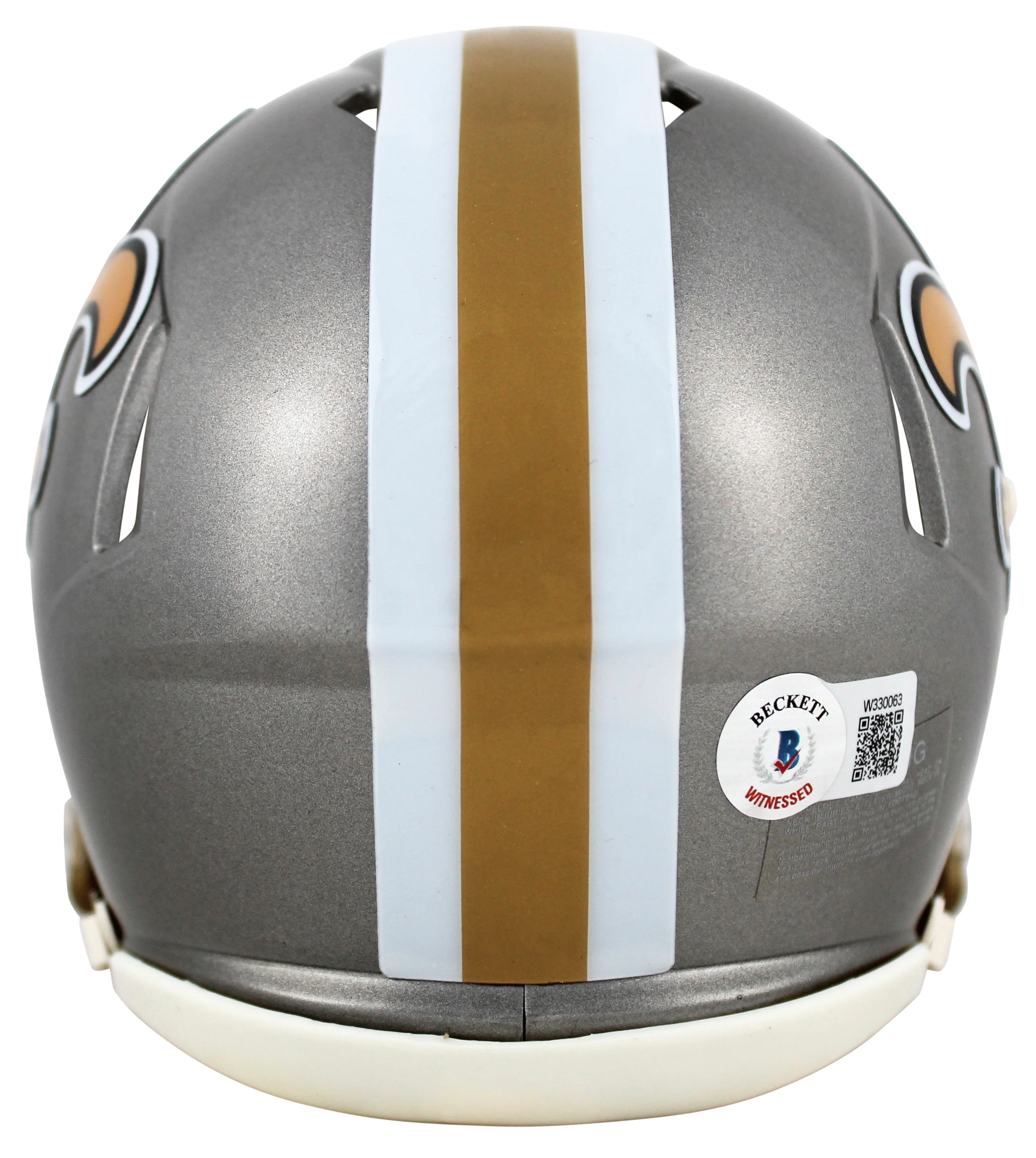 Saints Derek Carr Authentic Signed Flash Speed Mini Helmet BAS Witnessed - Image 3
