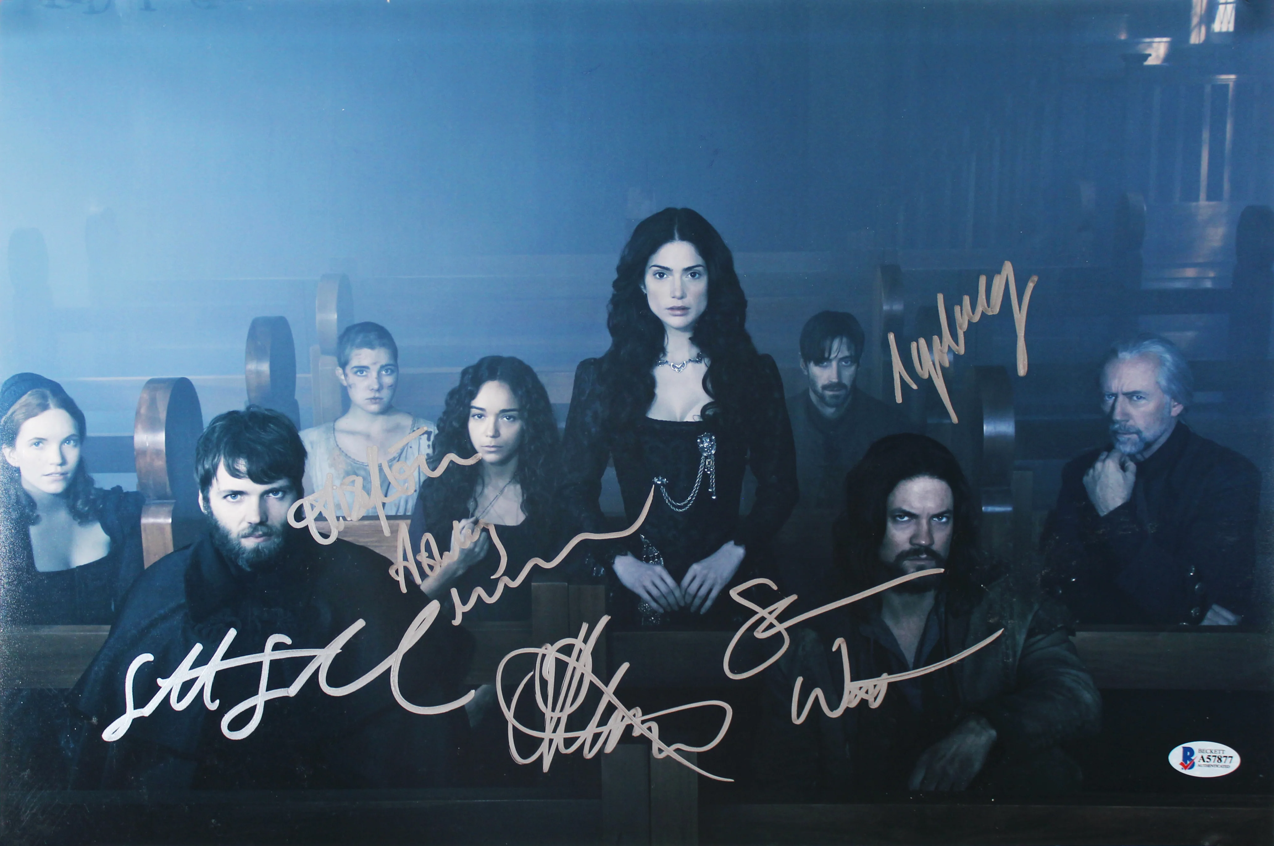 Salem (6) Gabel, West, Goldberg, Montgomery +2 Signed 12x18 Photo BAS #A57877 - Image 2