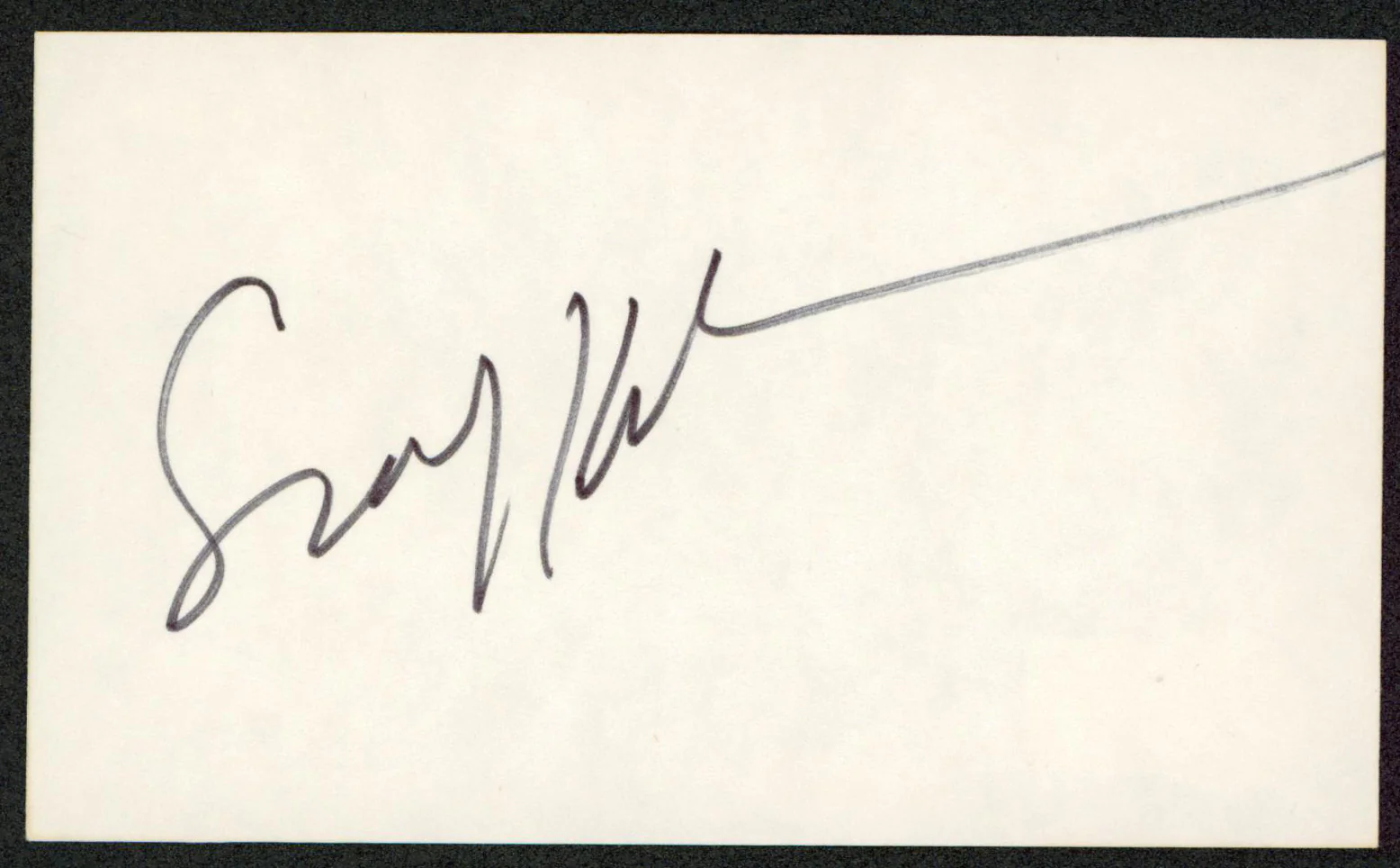 Sally Kellerman M*A*S*H Authentic Signed 3x5 Index Card Autographed BAS #BW35563 - Image 2