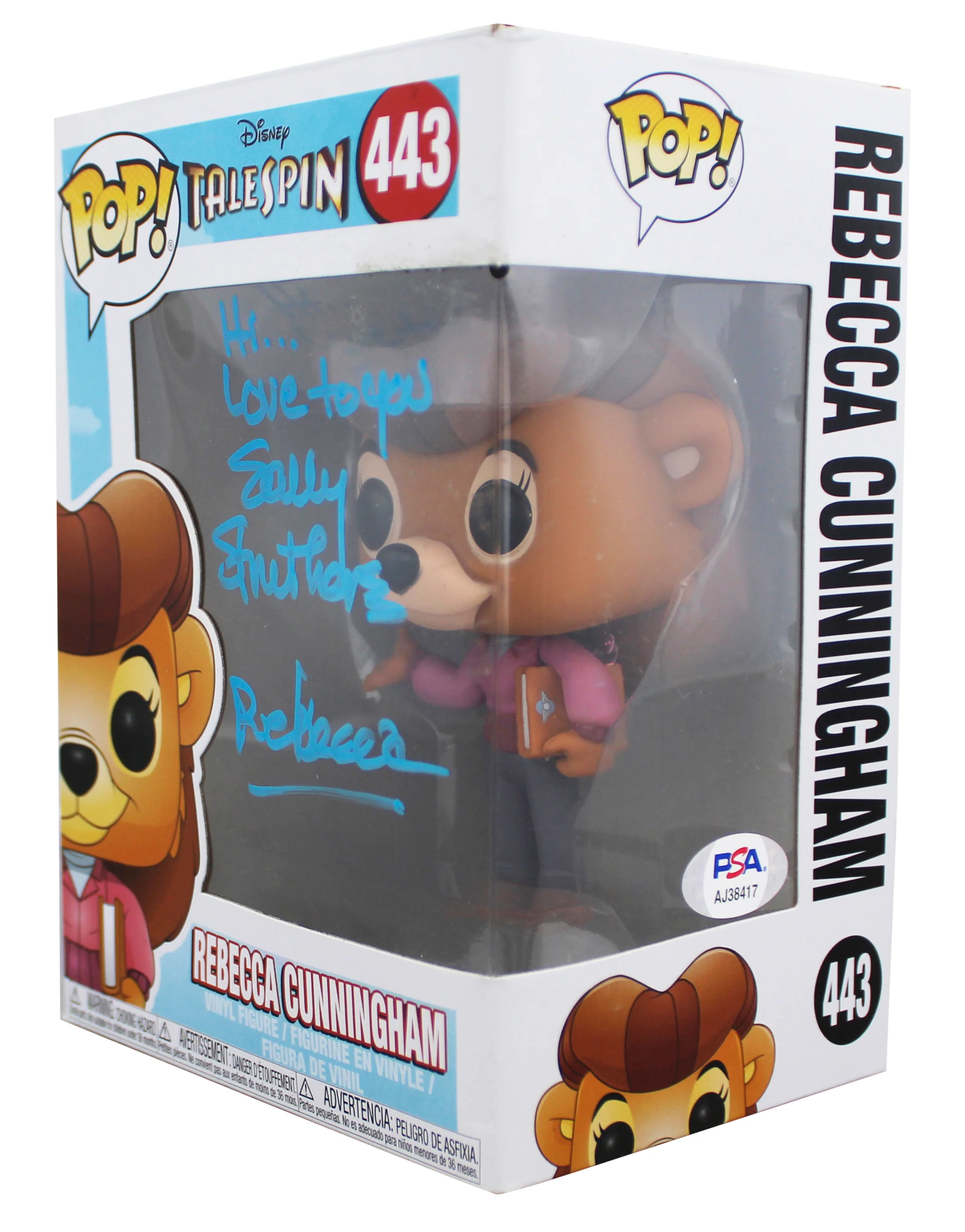 Sally Struthers TaleSpin "Rebecca" Signed #443 Funko Pop Figure PSA/DNA #AJ38417 - Image 3