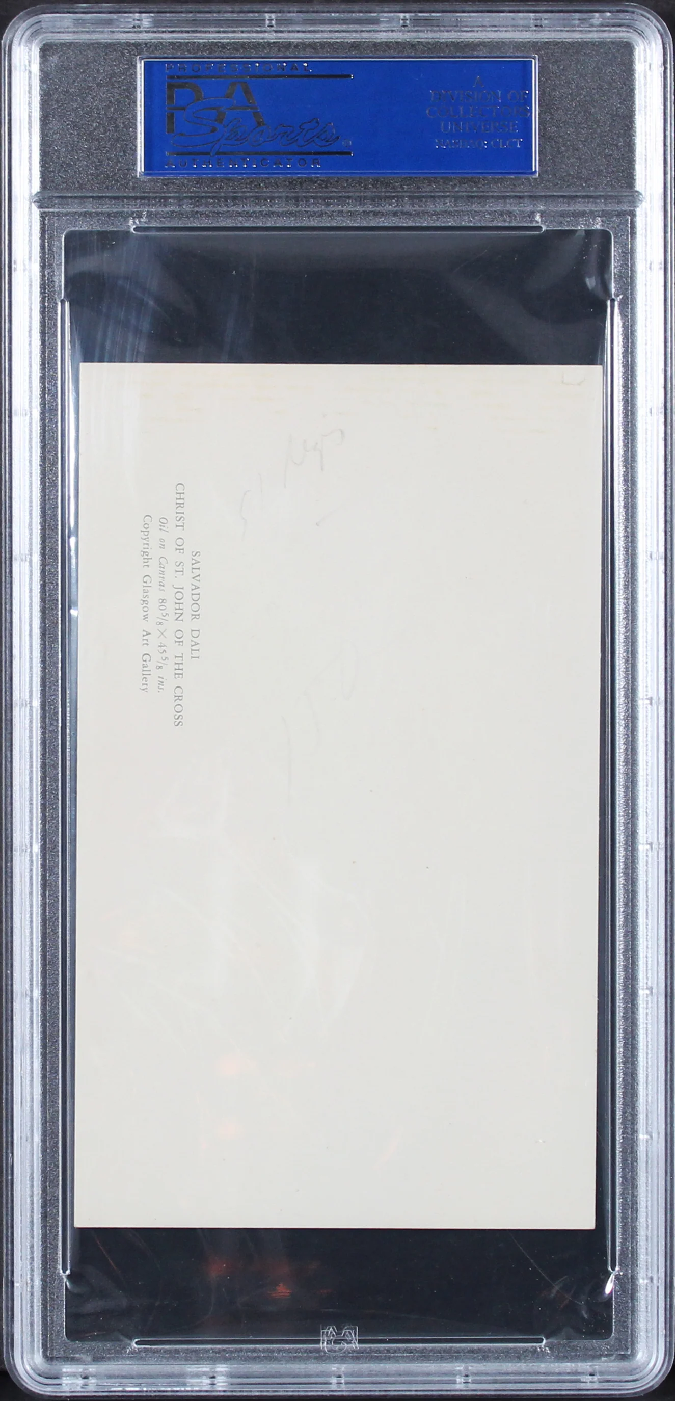 Salvador Dali Signed 3.5x6 Christ Of St. John Postcard Auto 9! PSA Slabbed - Image 3