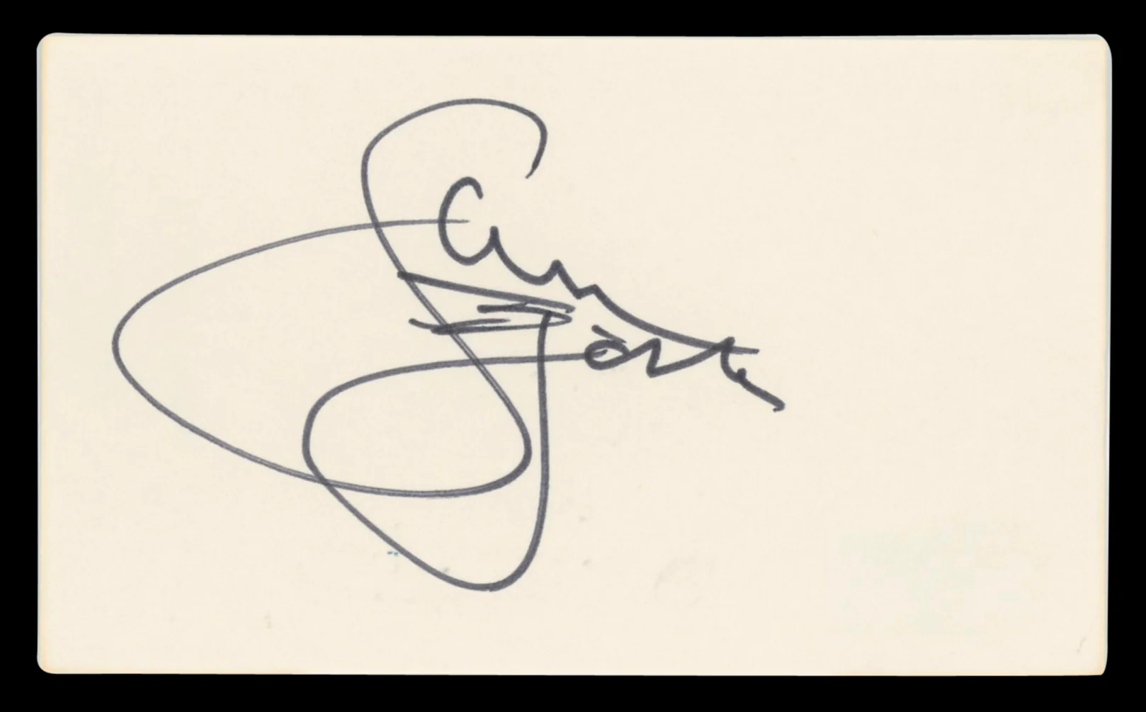 Sam J. Jones Flash Gordon Authentic Signed 3x5 Index Card BAS #BV03252 - Image 2