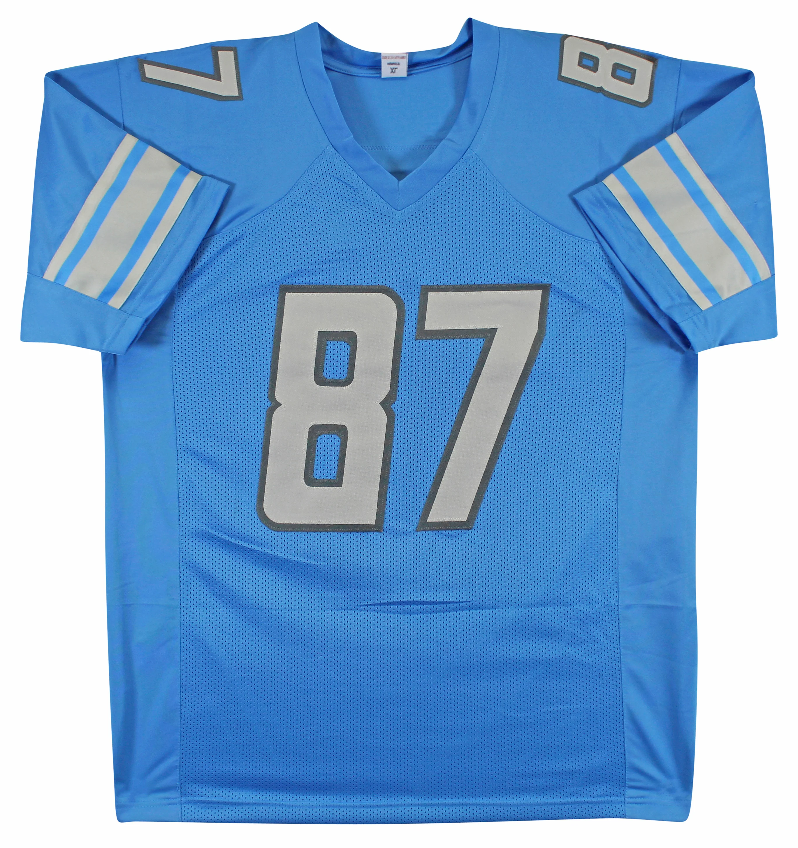 Sam Laporta Authentic Signed Blue Pro Style Jersey Autographed BAS Witnessed 2 - Image 4
