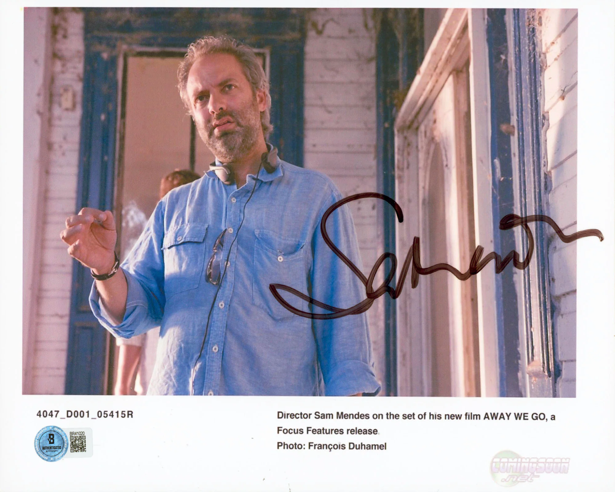 Sam Mendes Away We Go Authentic Signed 8.5x11 Horizontal Photo BAS #BR41020 - Image 2